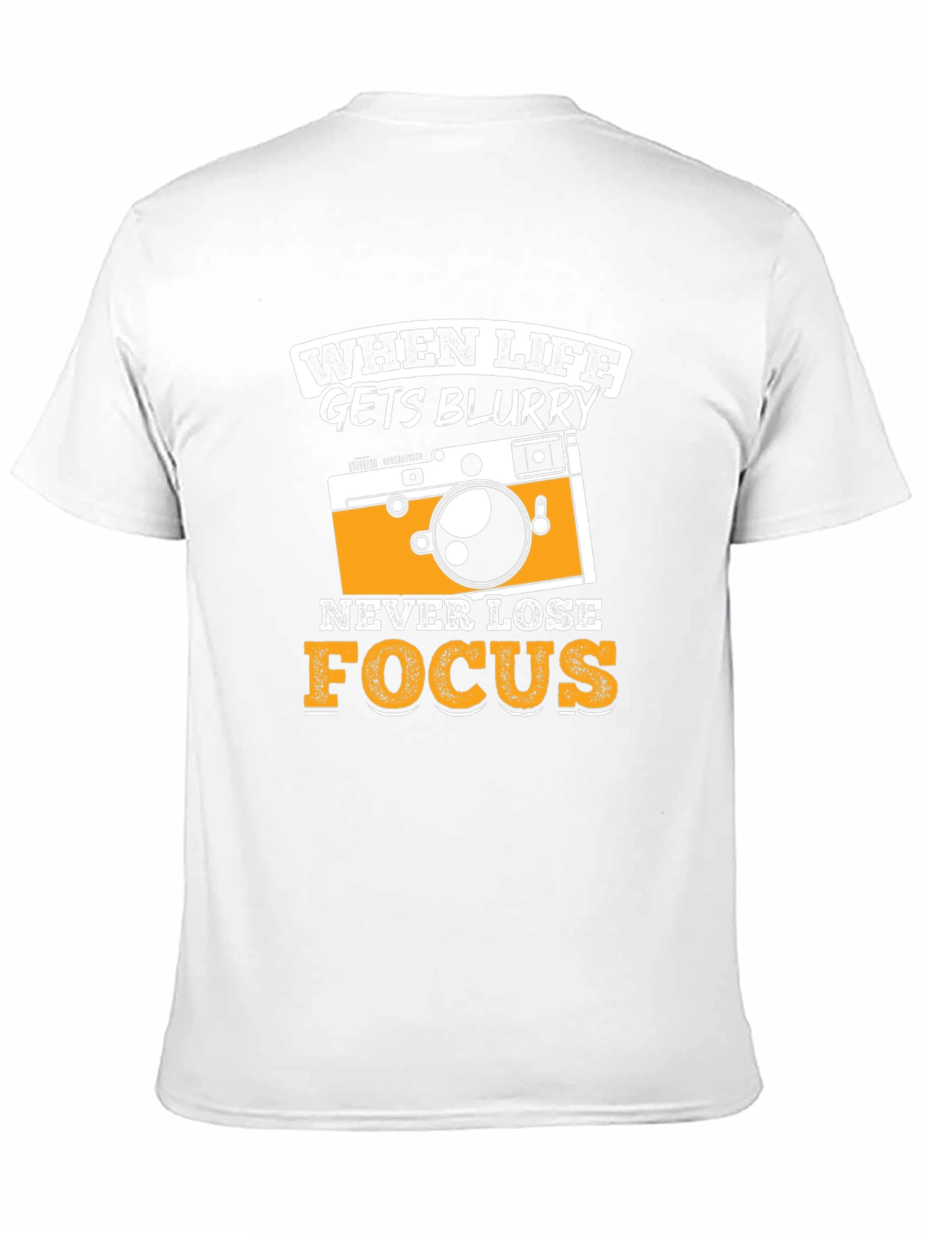 Funny Camera Graphic T-Shirt - When Life Gets Blurry
