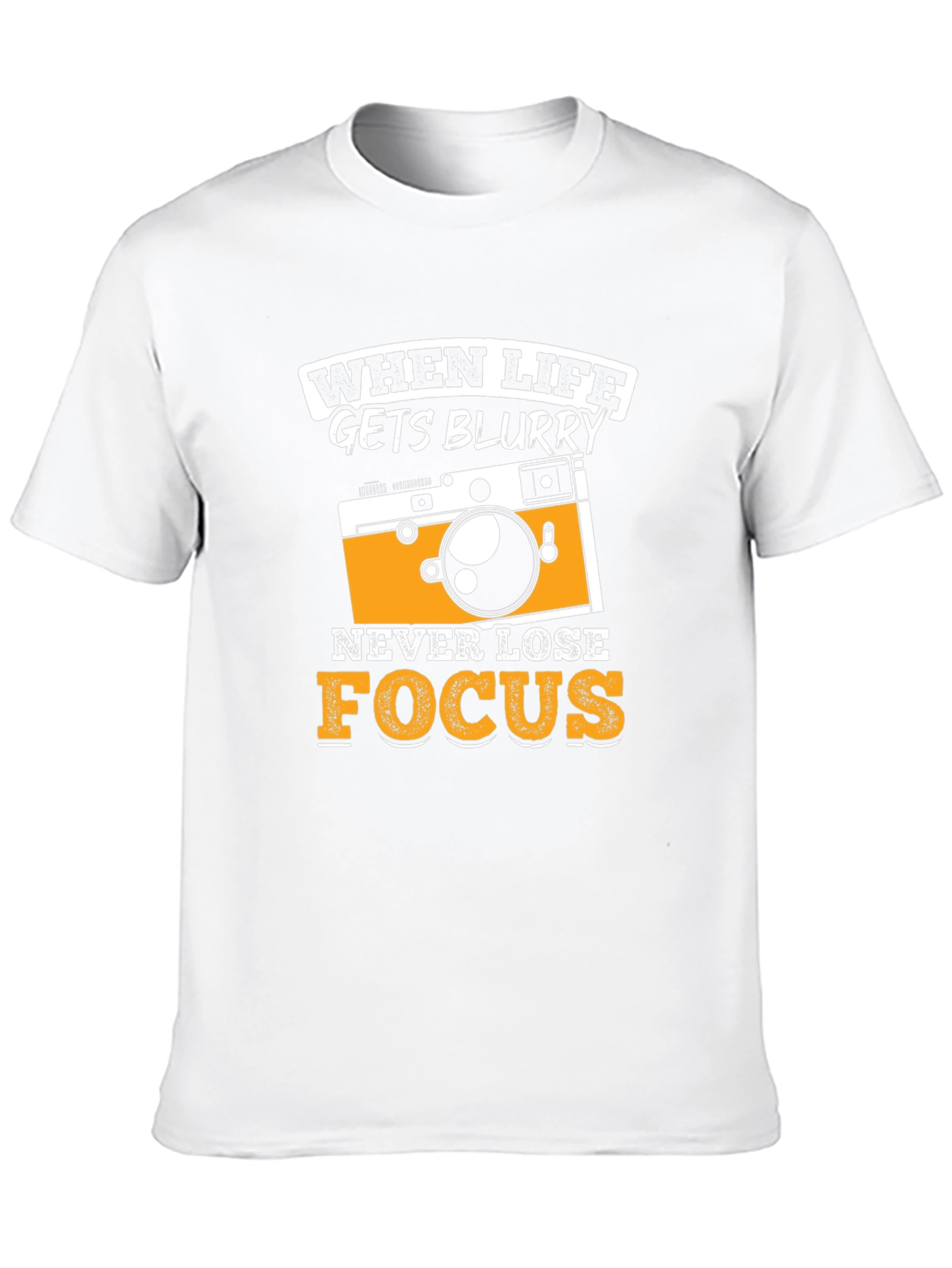 Funny Camera Graphic T-Shirt - When Life Gets Blurry