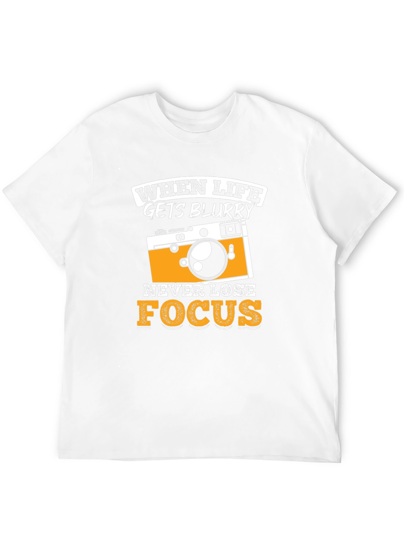 Funny Camera Graphic T-Shirt - When Life Gets Blurry