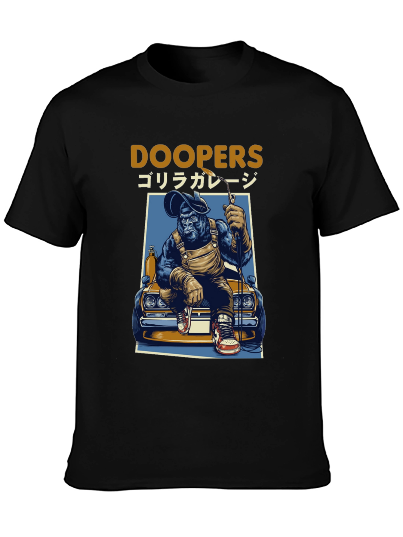 Doopers Gorilla Garage Black T-Shirt