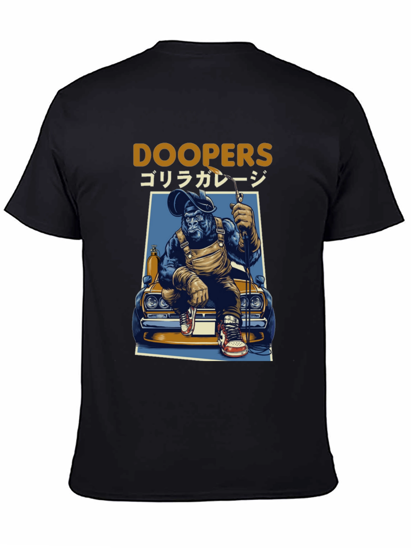 Doopers Gorilla Garage Black T-Shirt