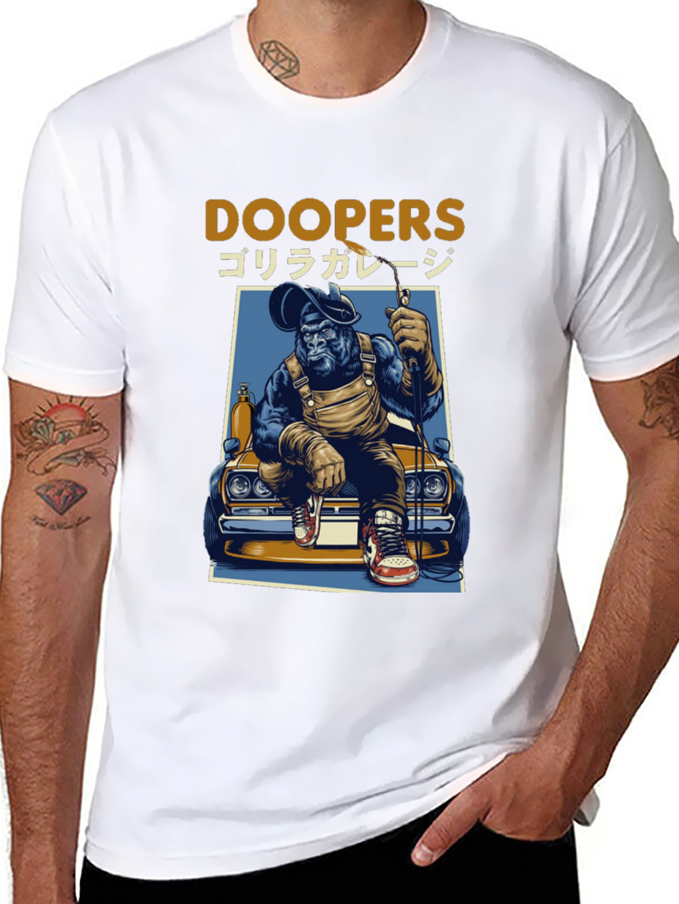 Doopers Gorilla Garage Black T-Shirt