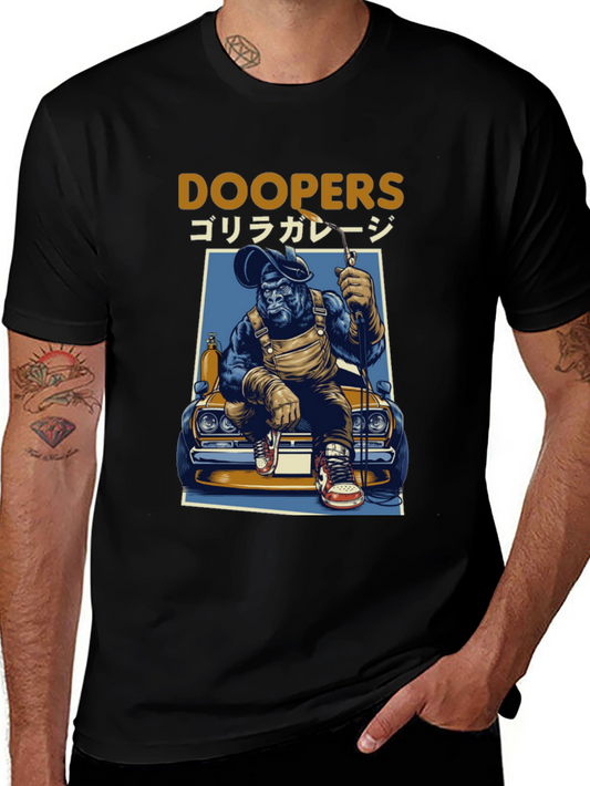 Doopers Gorilla Garage Black T-Shirt