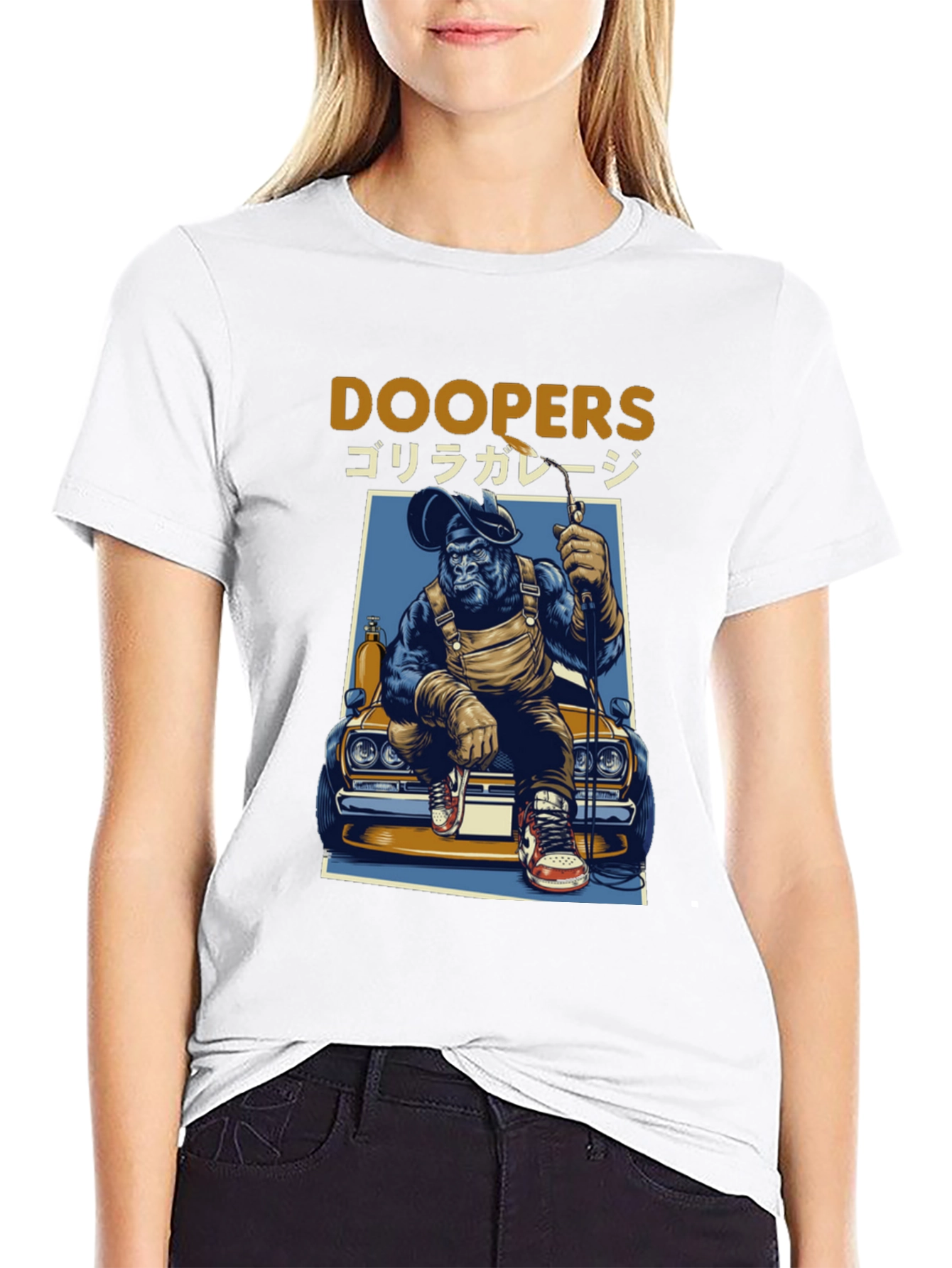 Doopers Gorilla Garage Black T-Shirt