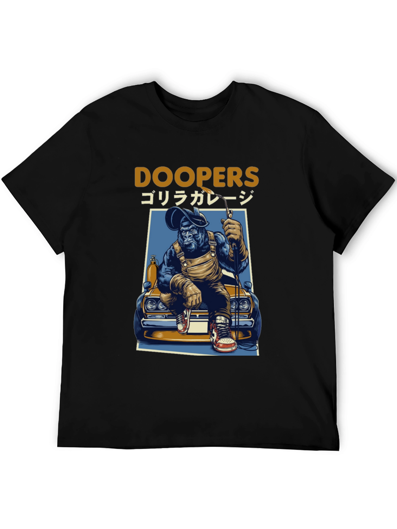 Doopers Gorilla Garage Black T-Shirt