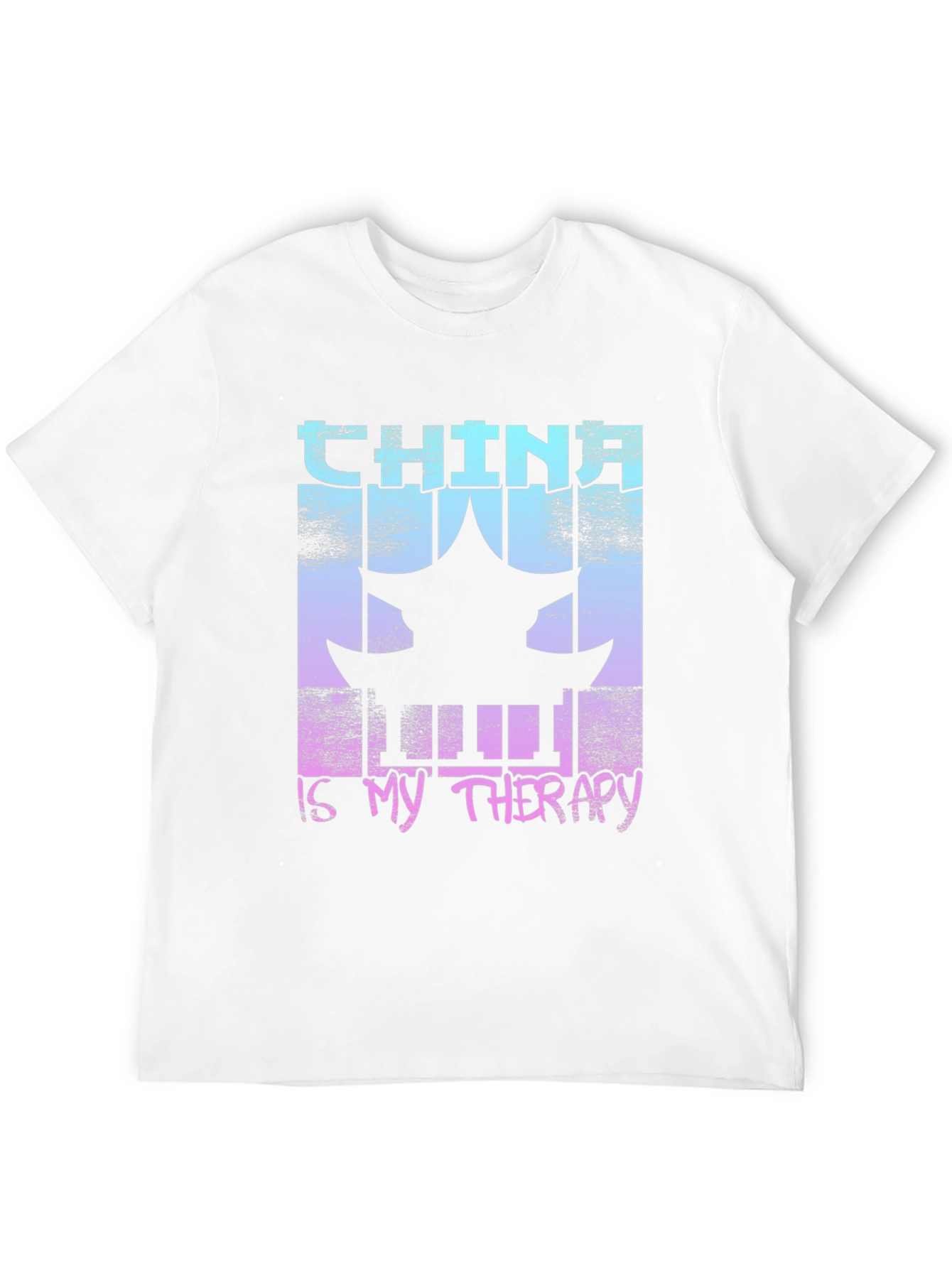 China Therapy T-Shirt Asian Pagoda Graphic Tee