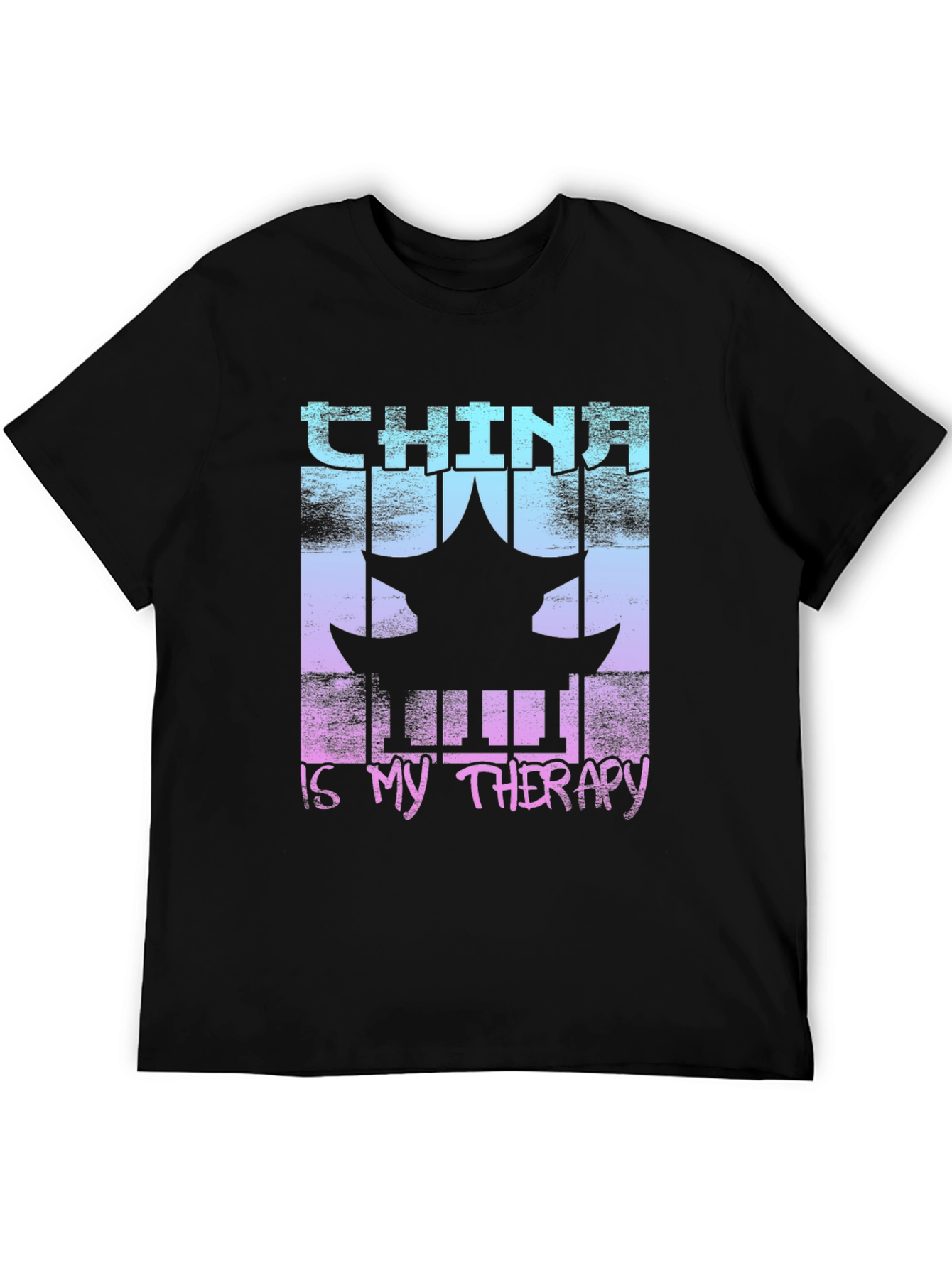 China Therapy T-Shirt Asian Pagoda Graphic Tee