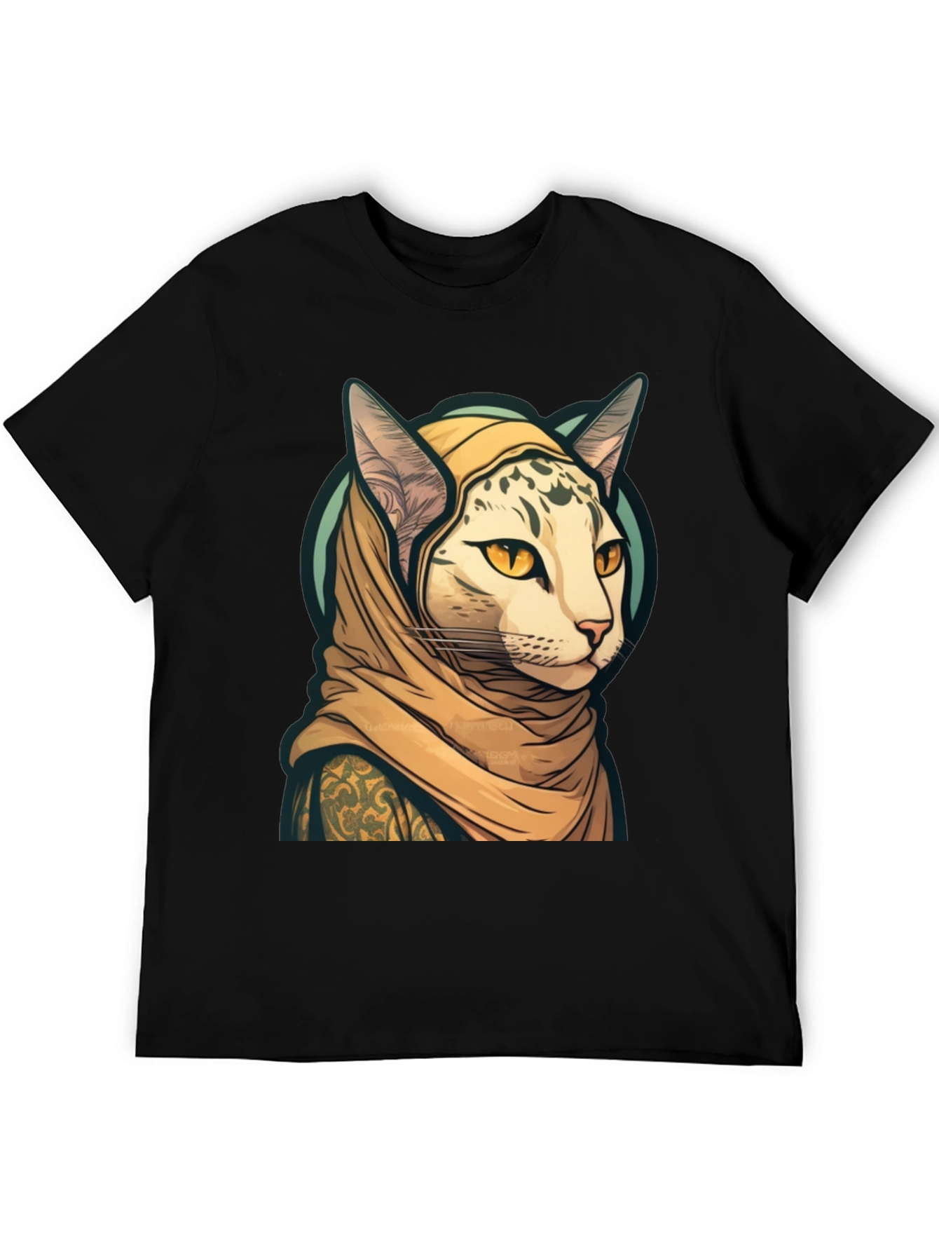 Cat in Headscarf T-Shirt - Unique Graphic Tee