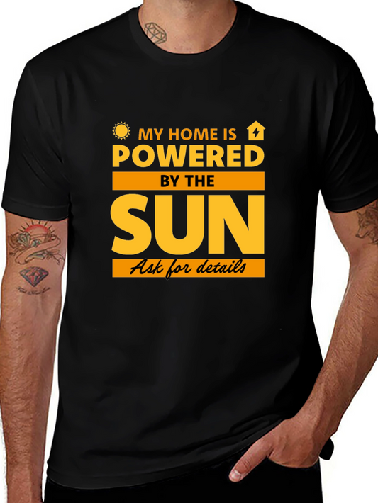 Solar Powered Home T-Shirt - Eco-Friendly Tee