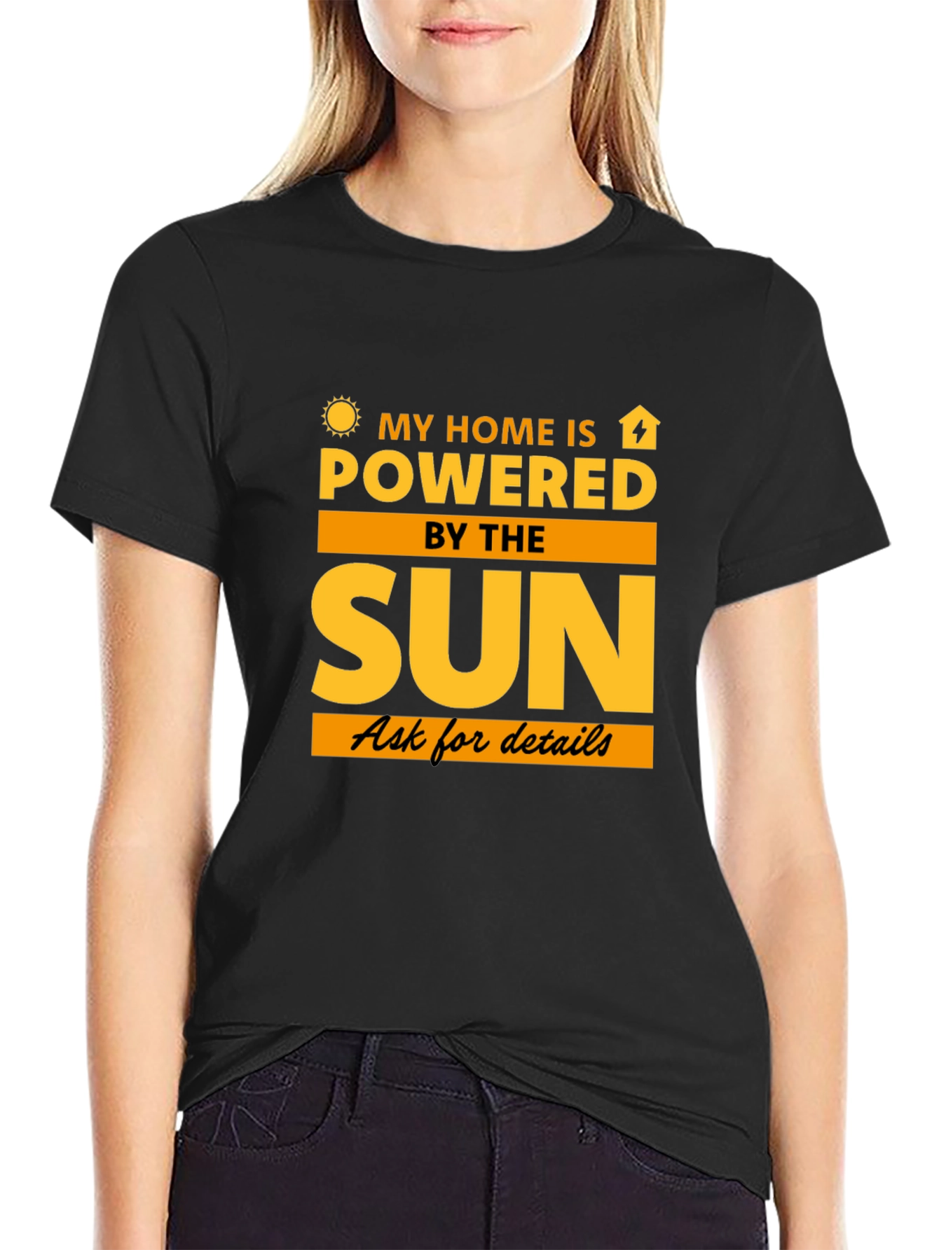 Solar Powered Home T-Shirt - Eco-Friendly Tee