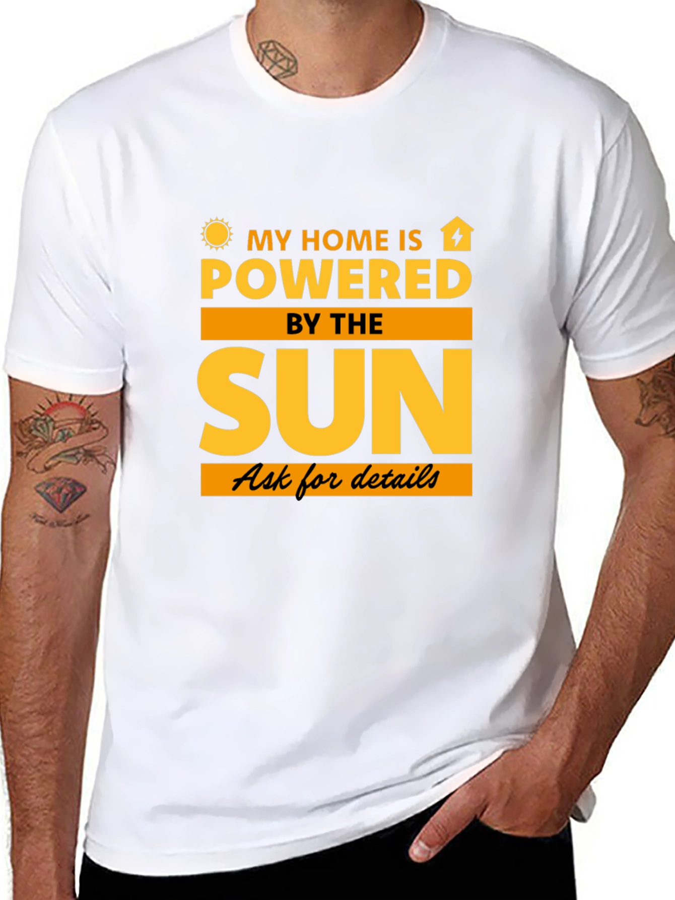 Solar Powered Home T-Shirt - Eco-Friendly Tee