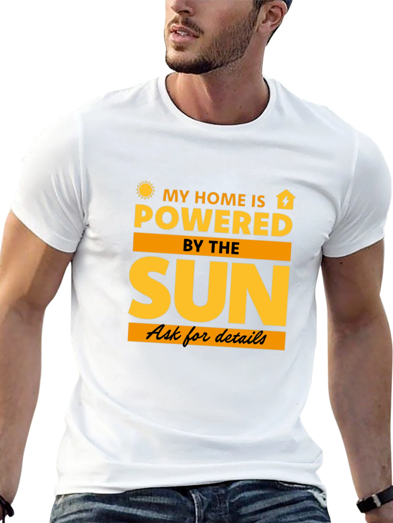 Solar Powered Home T-Shirt - Eco-Friendly Tee
