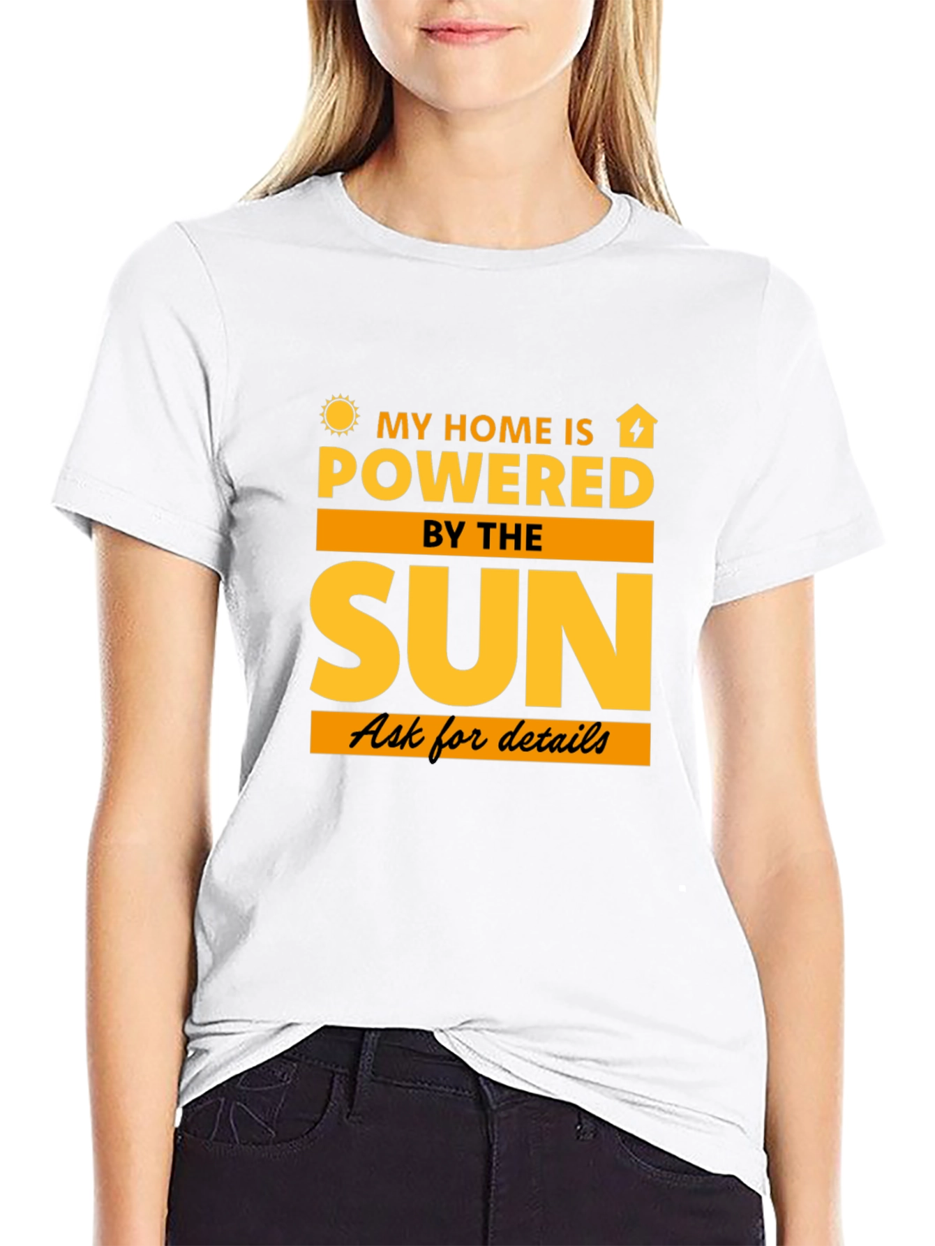 Solar Powered Home T-Shirt - Eco-Friendly Tee