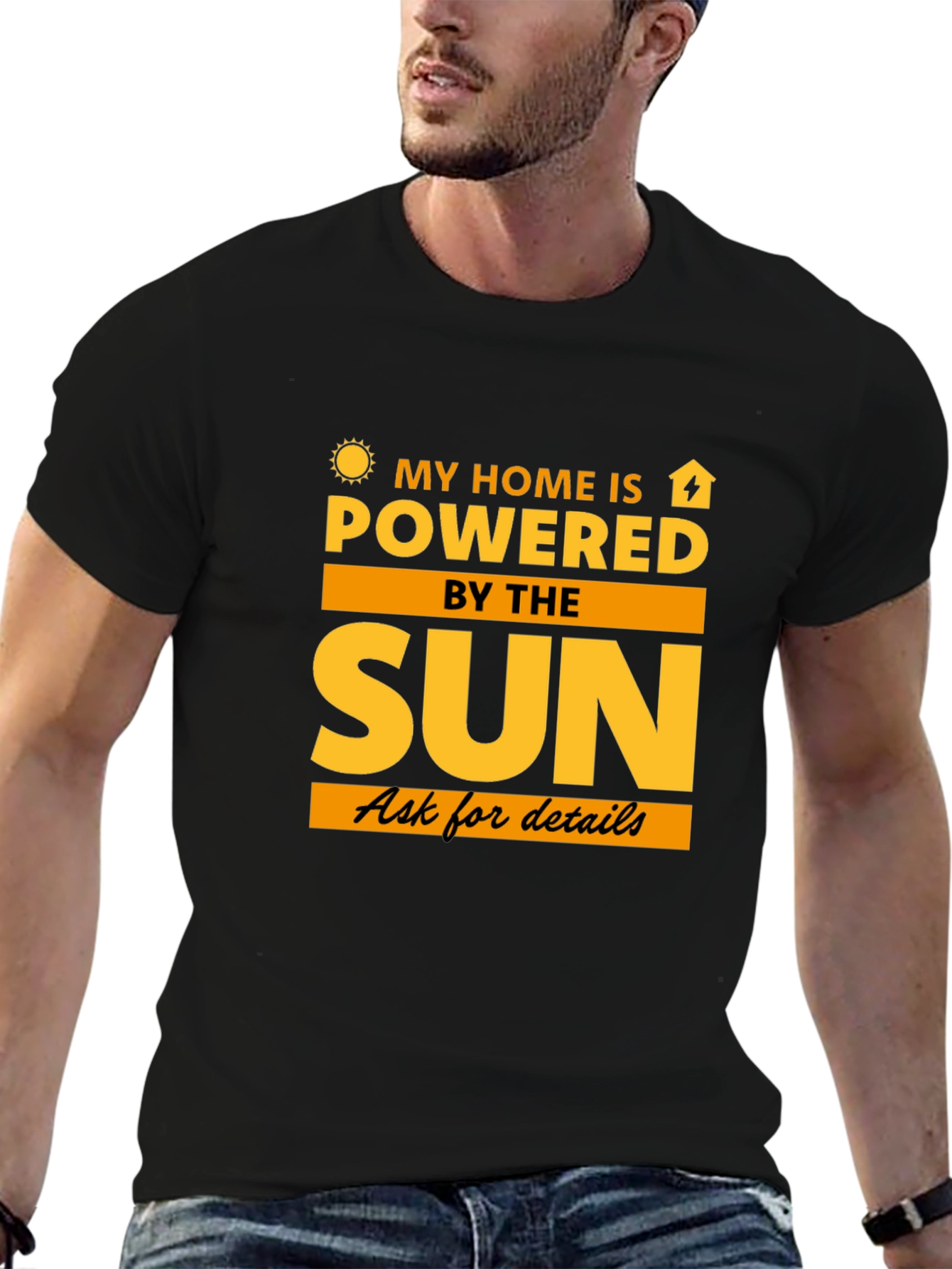 Solar Powered Home T-Shirt - Eco-Friendly Tee