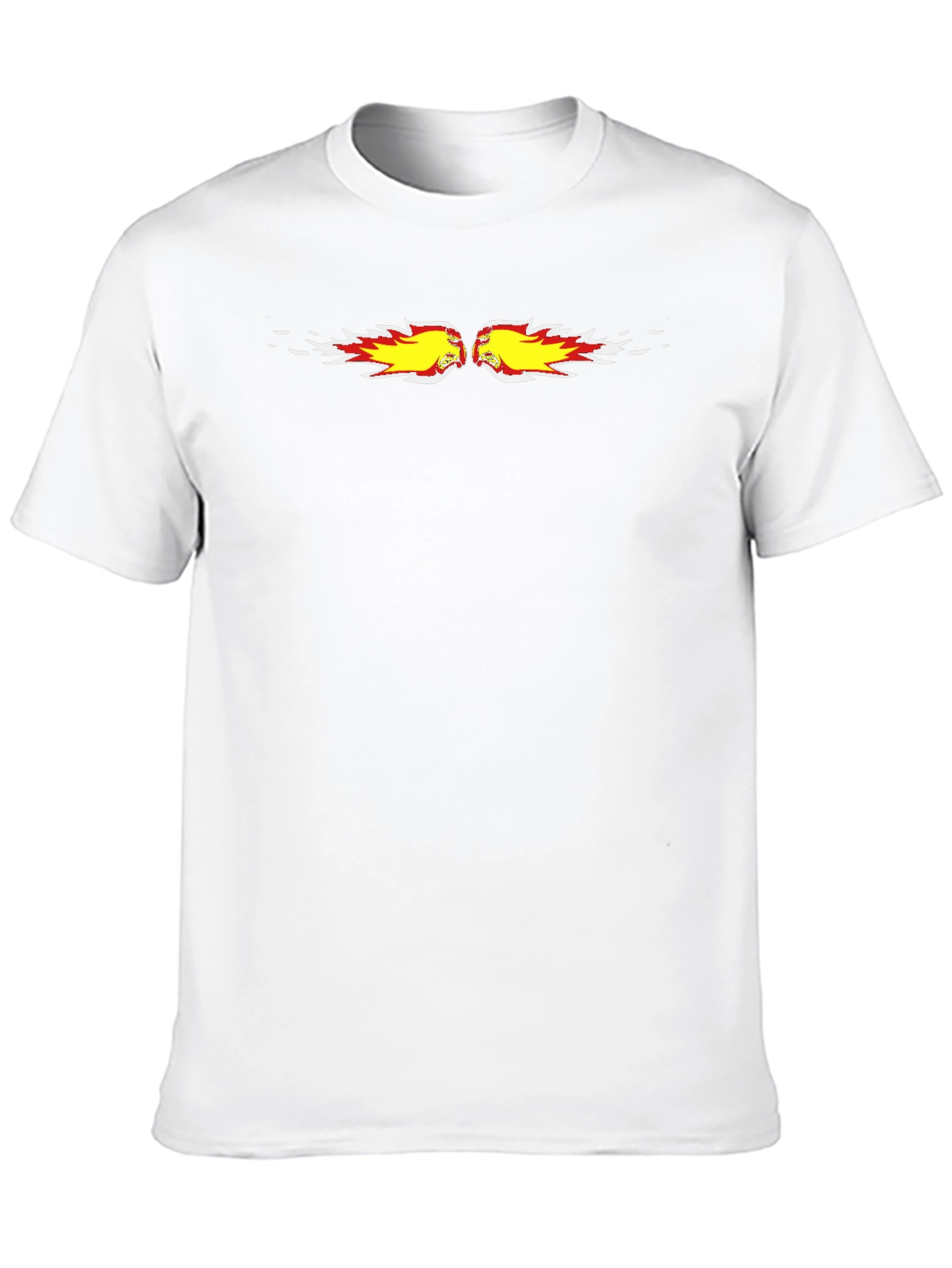 Fiery Fist Bump Graphic Black Tee