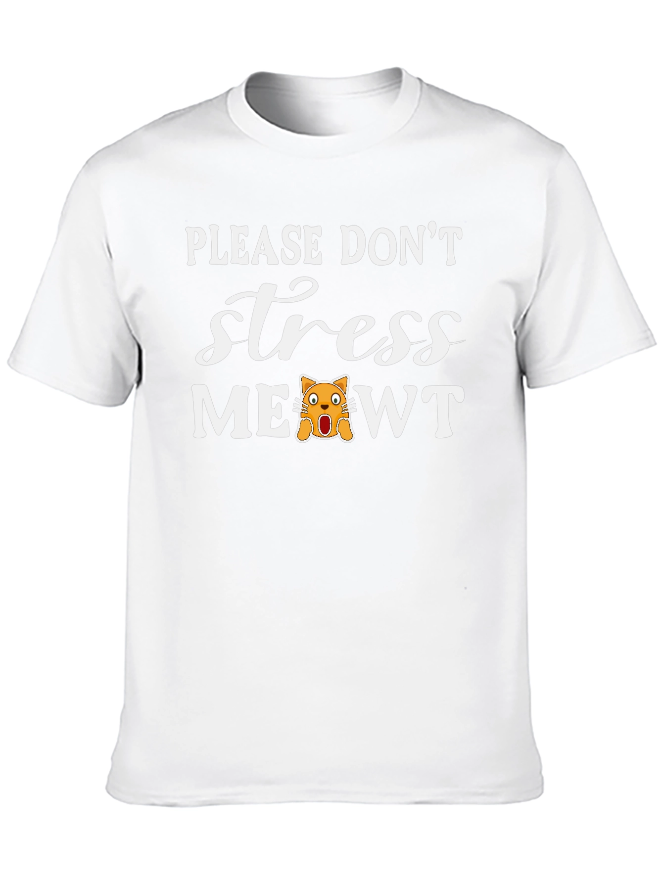 Dont Stress Meowt Cat Graphic Black T-Shirt