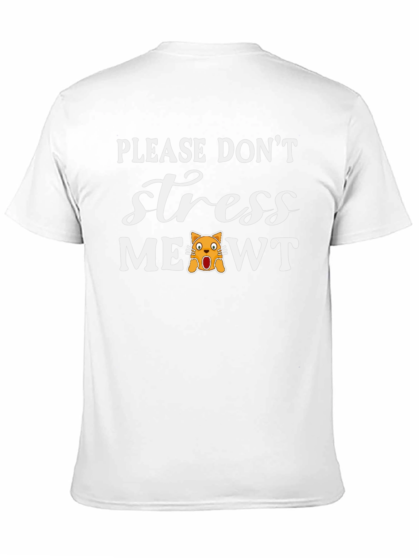 Dont Stress Meowt Cat Graphic Black T-Shirt