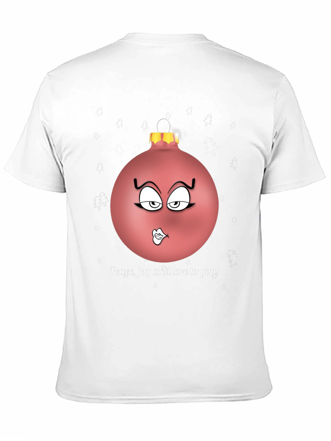 Festive Peace Joy Love Ornament Graphic Tee