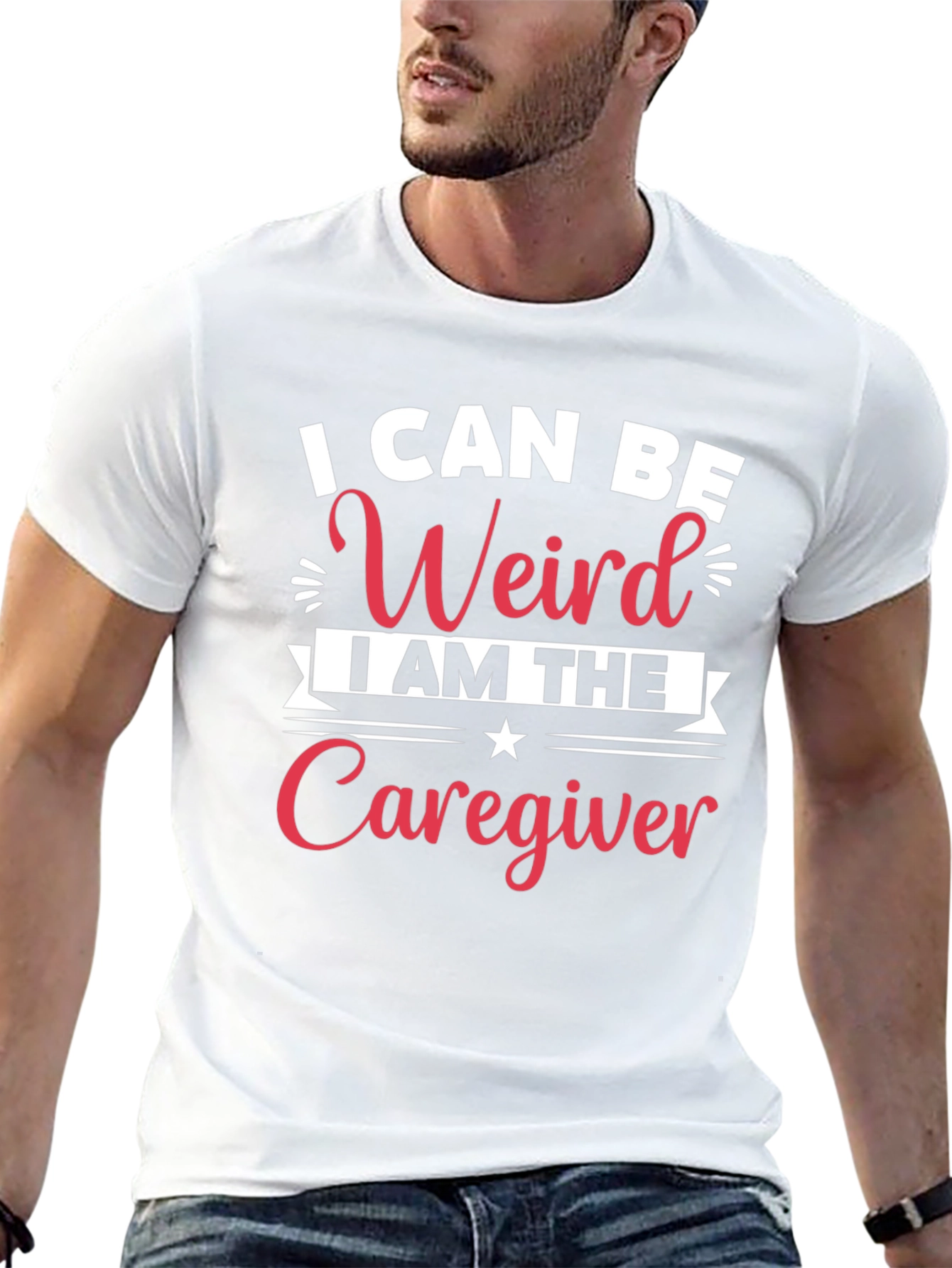 I Can Be Weird Caregiver Black T-Shirt