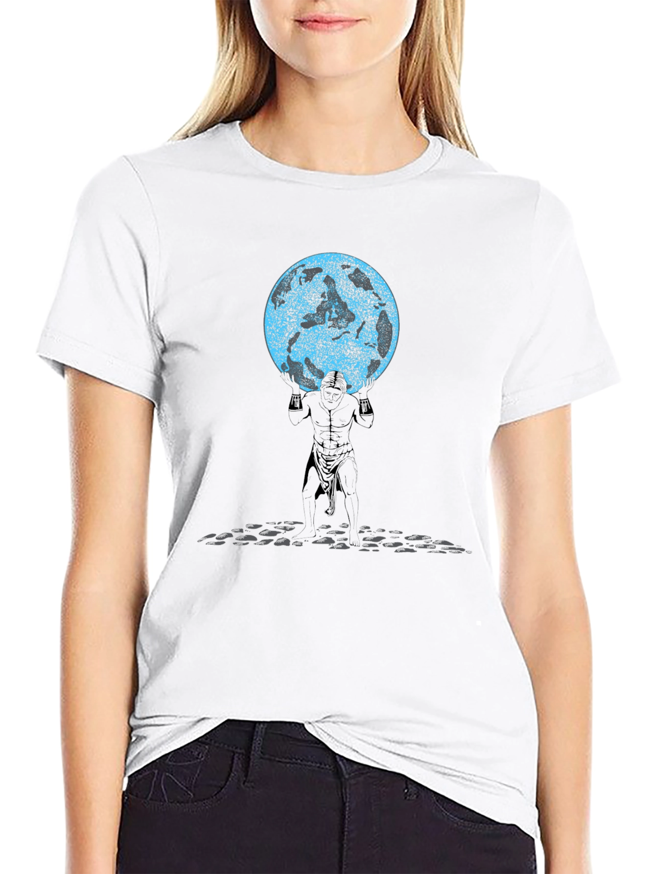Atlas Holding the World Mens Graphic Tee