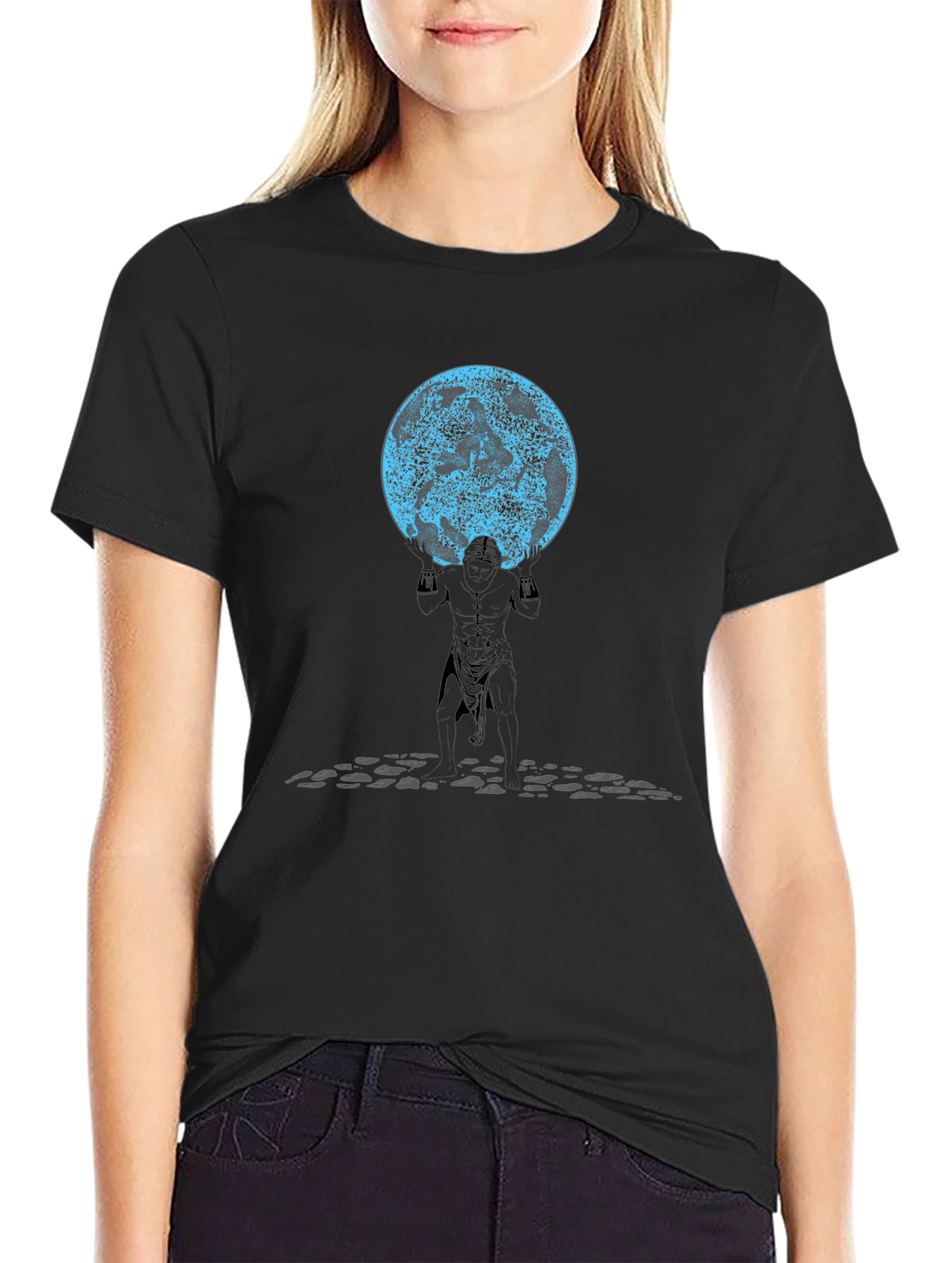 Atlas Holding the World Mens Graphic Tee