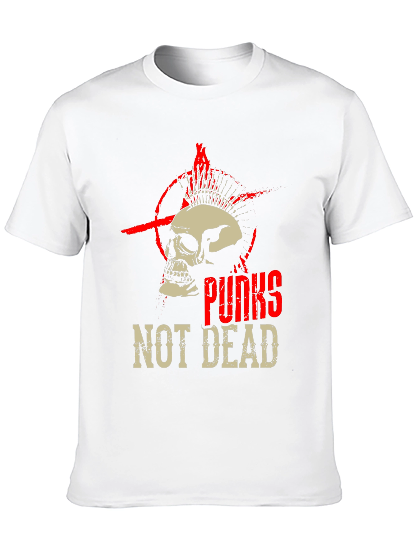 Punk Skull Graphic Tee - Not Dead