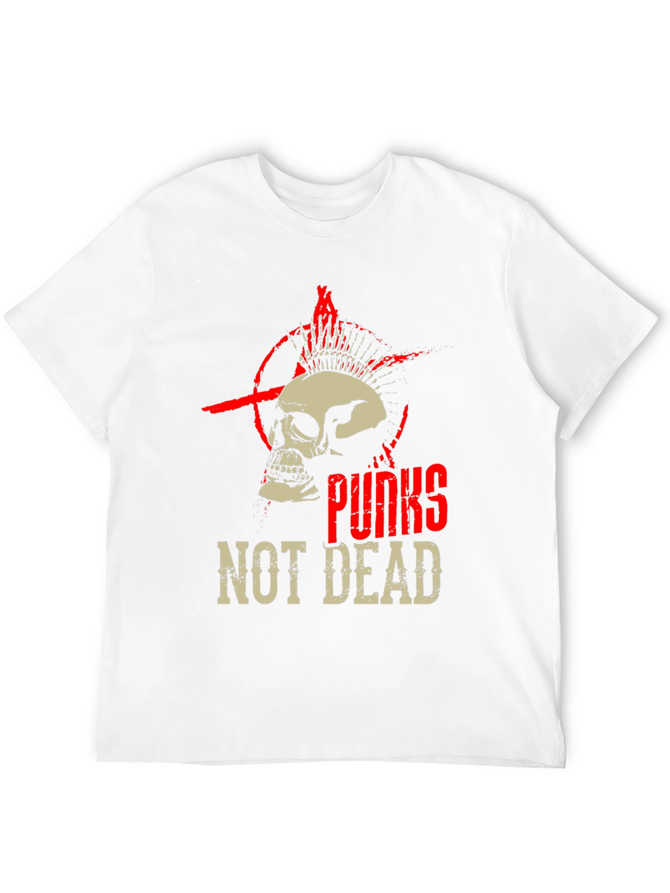 Punk Skull Graphic Tee - Not Dead