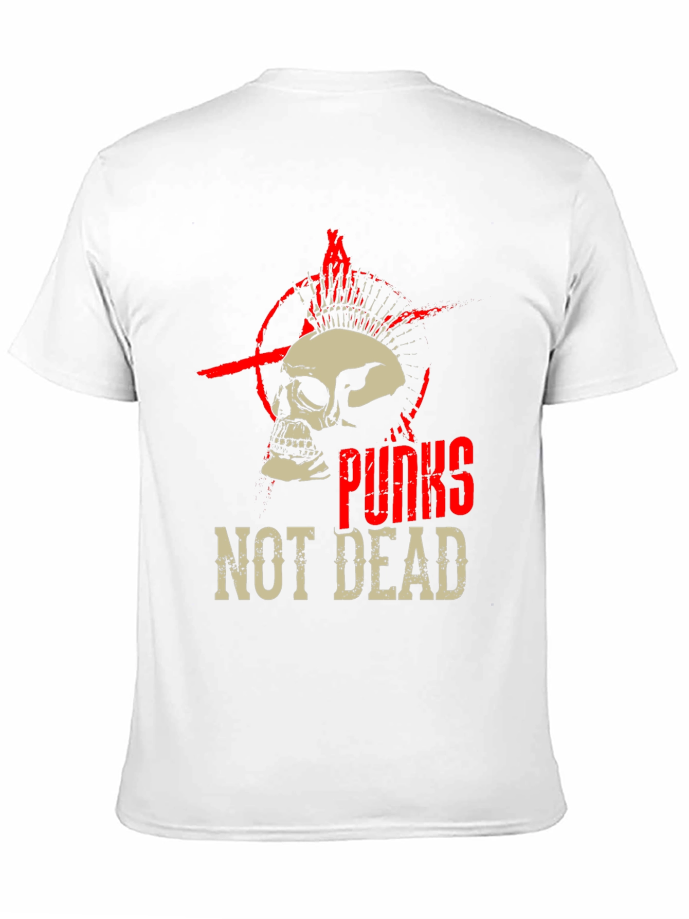 Punk Skull Graphic Tee - Not Dead