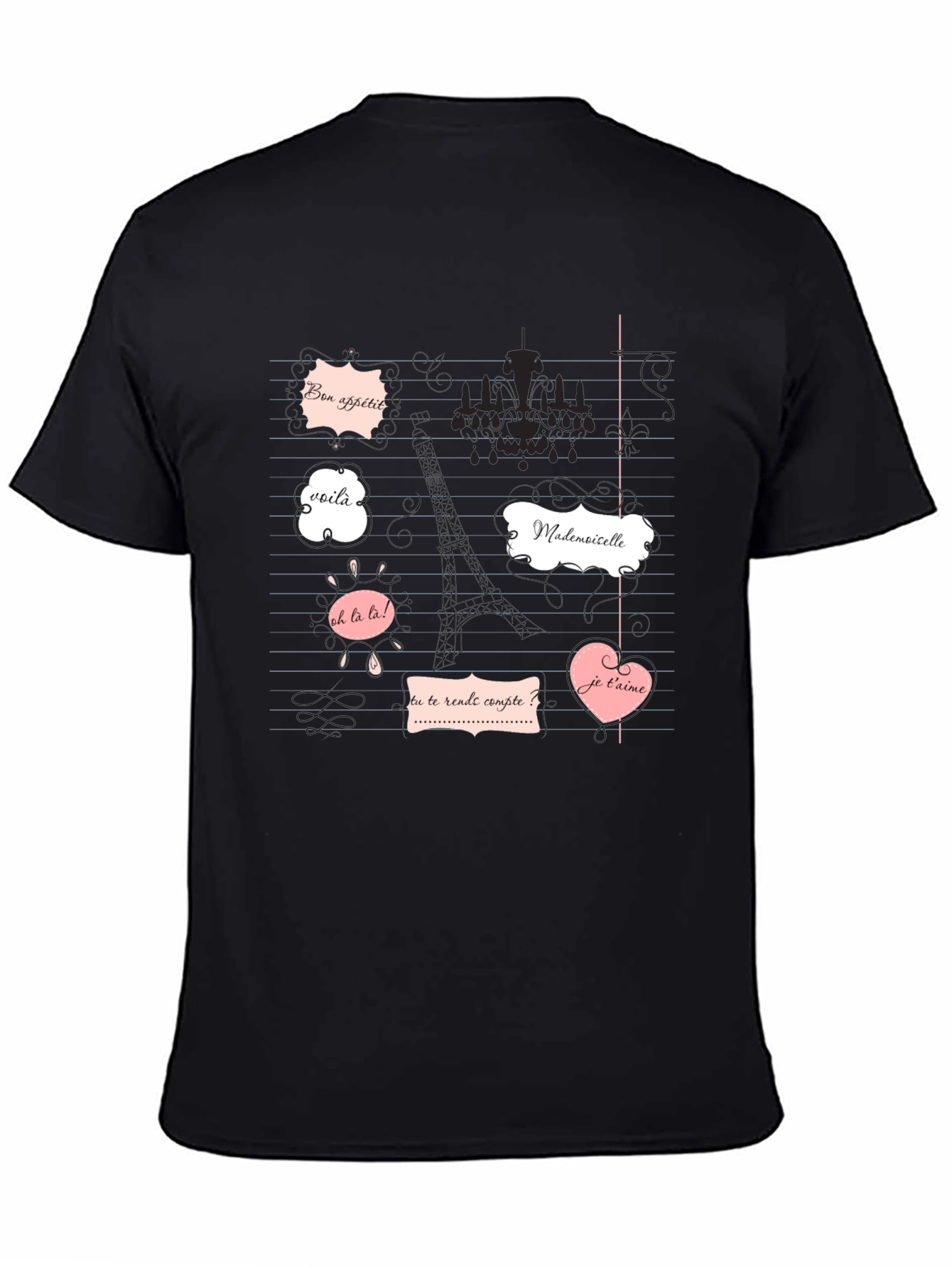 Parisian Phrases Graphic Tee