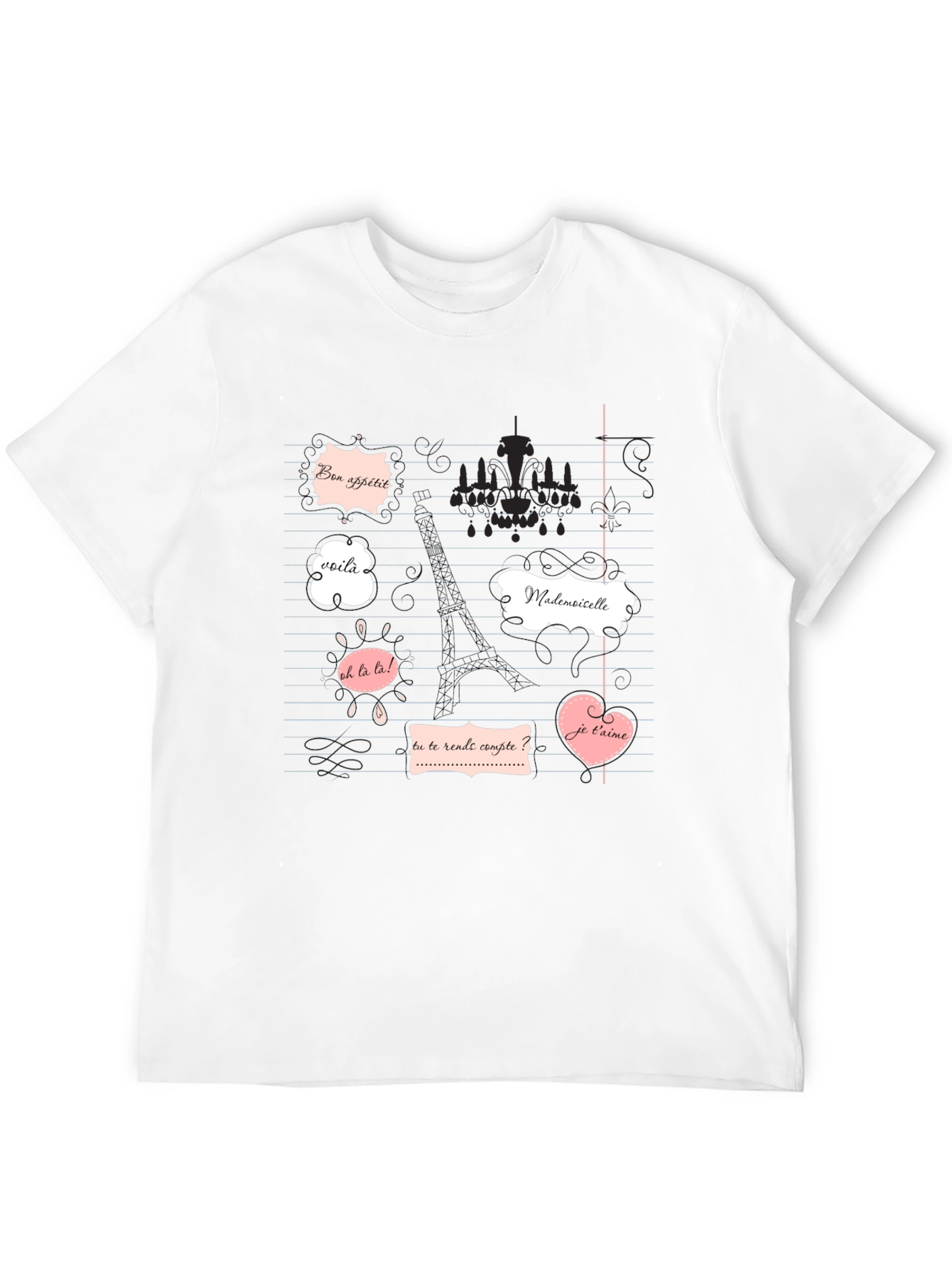 Parisian Phrases Graphic Tee
