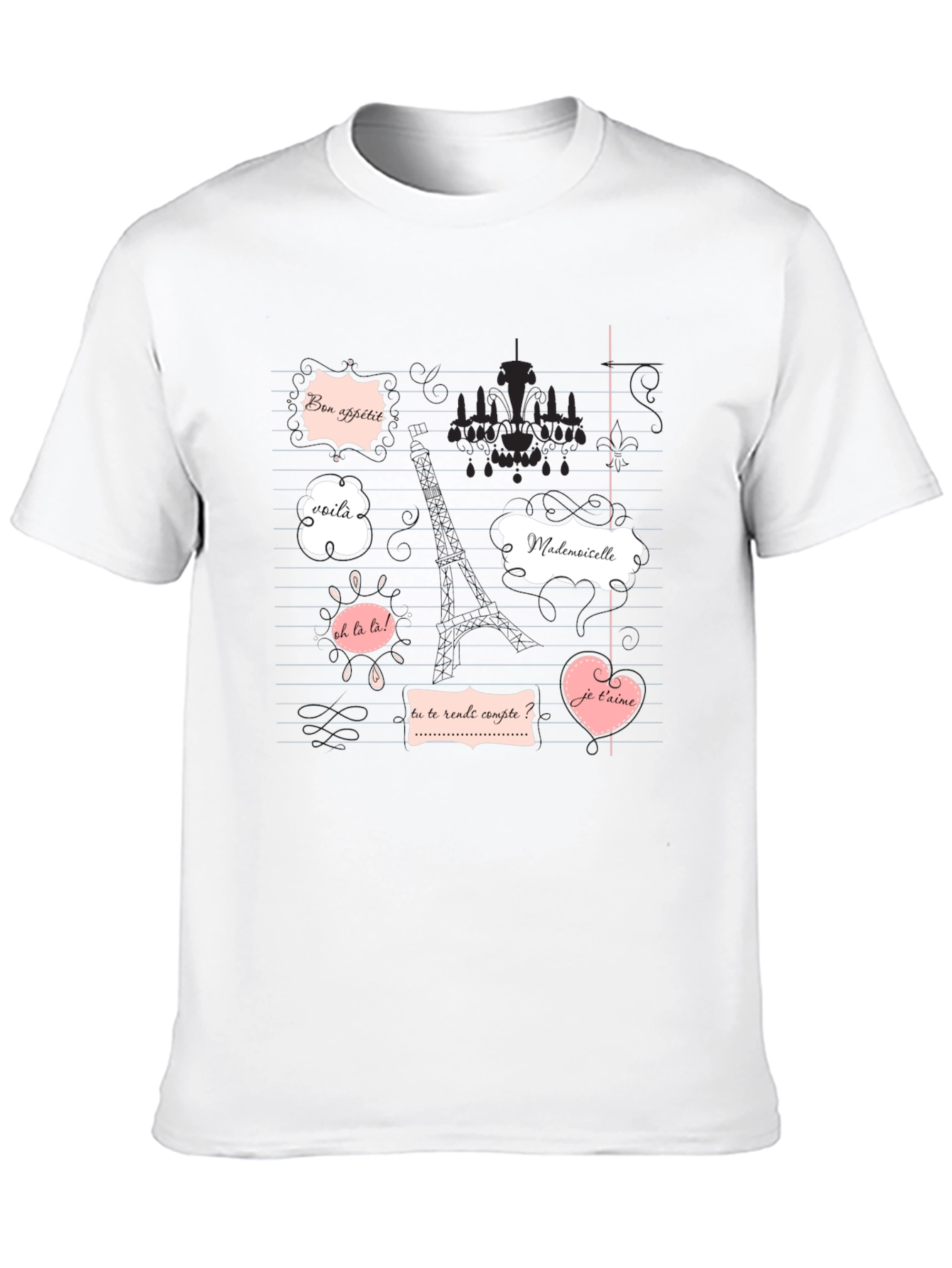 Parisian Phrases Graphic Tee