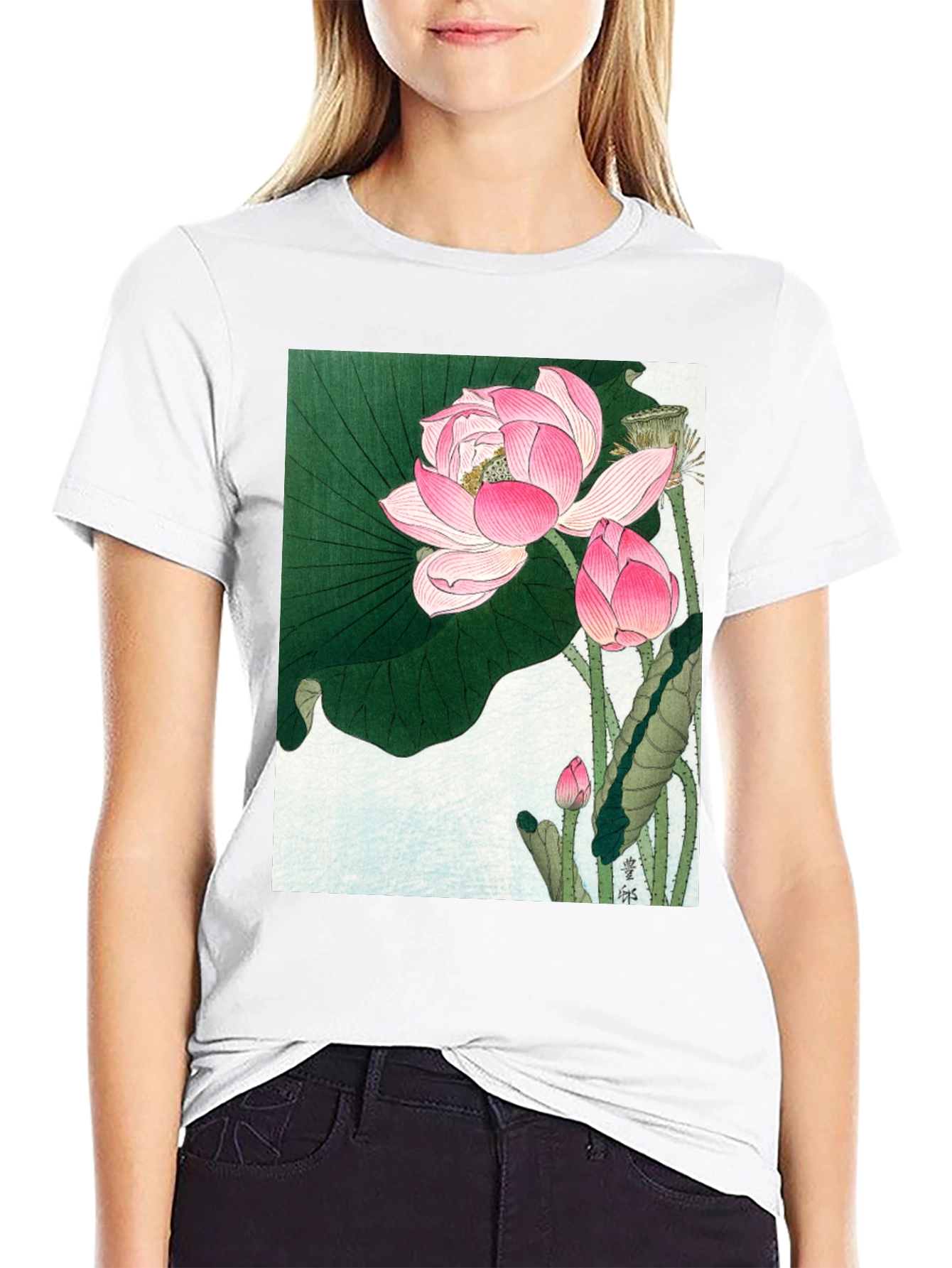Lotus Print T-Shirt