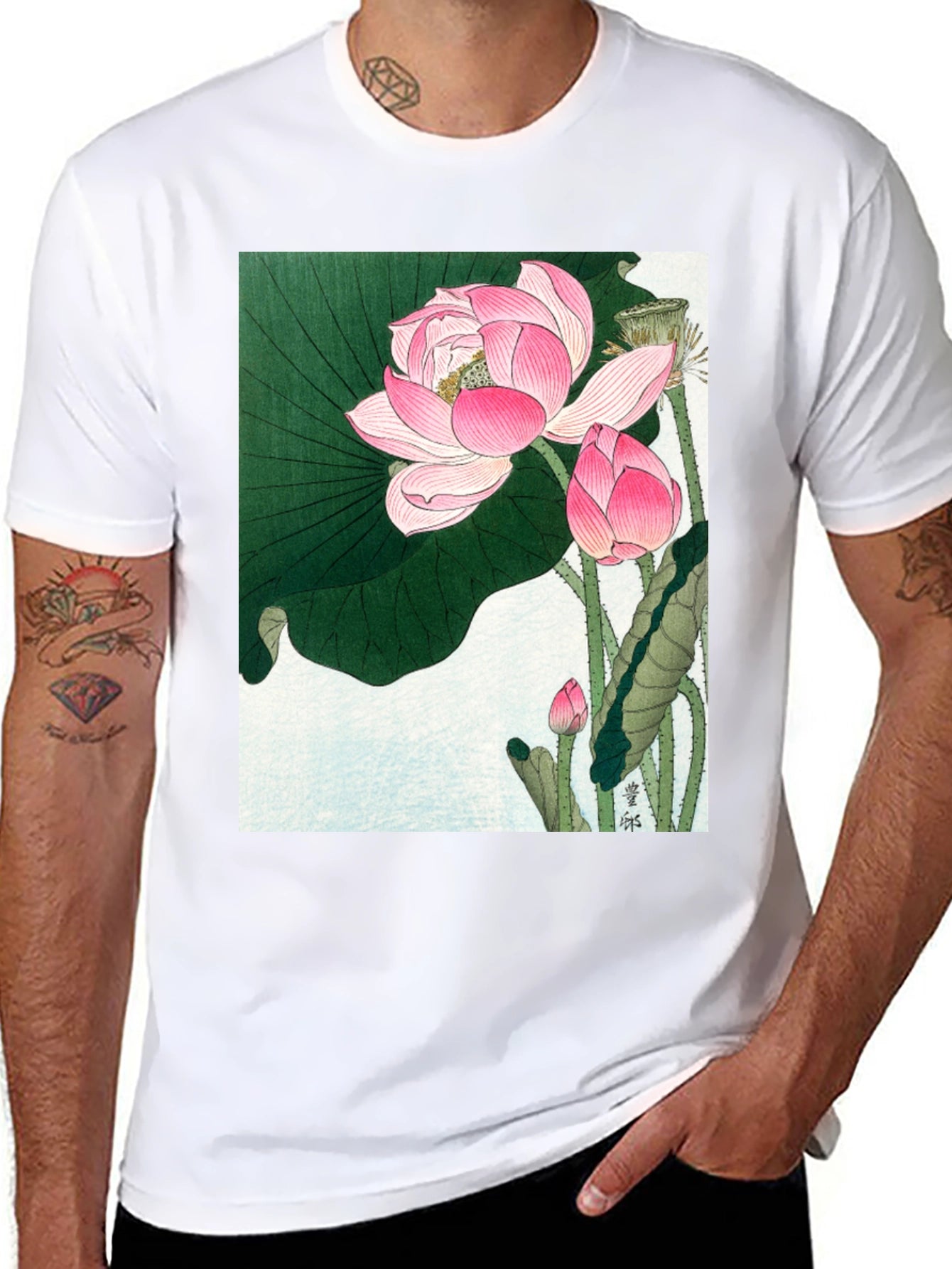Lotus Print T-Shirt