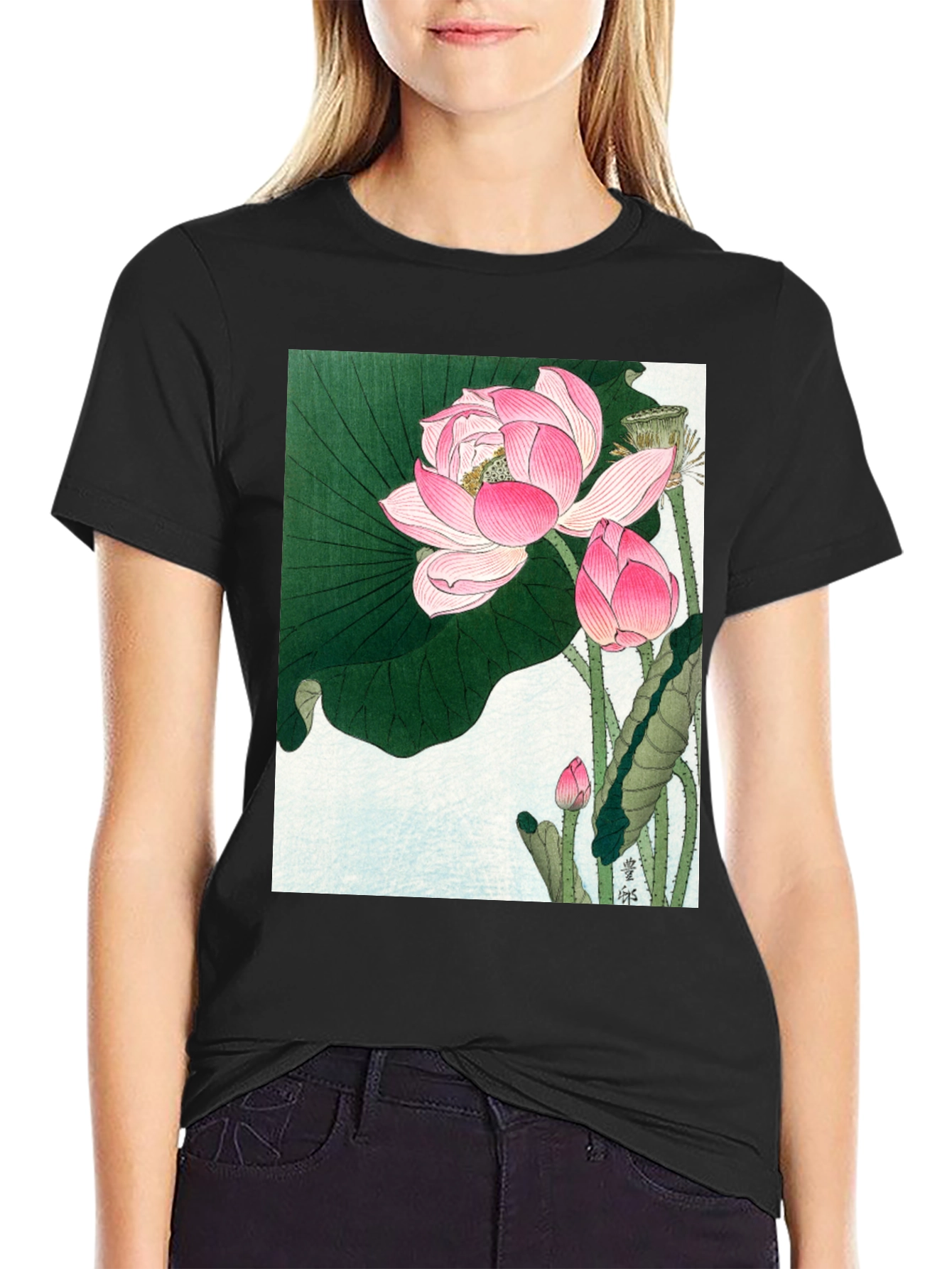 Lotus Print T-Shirt