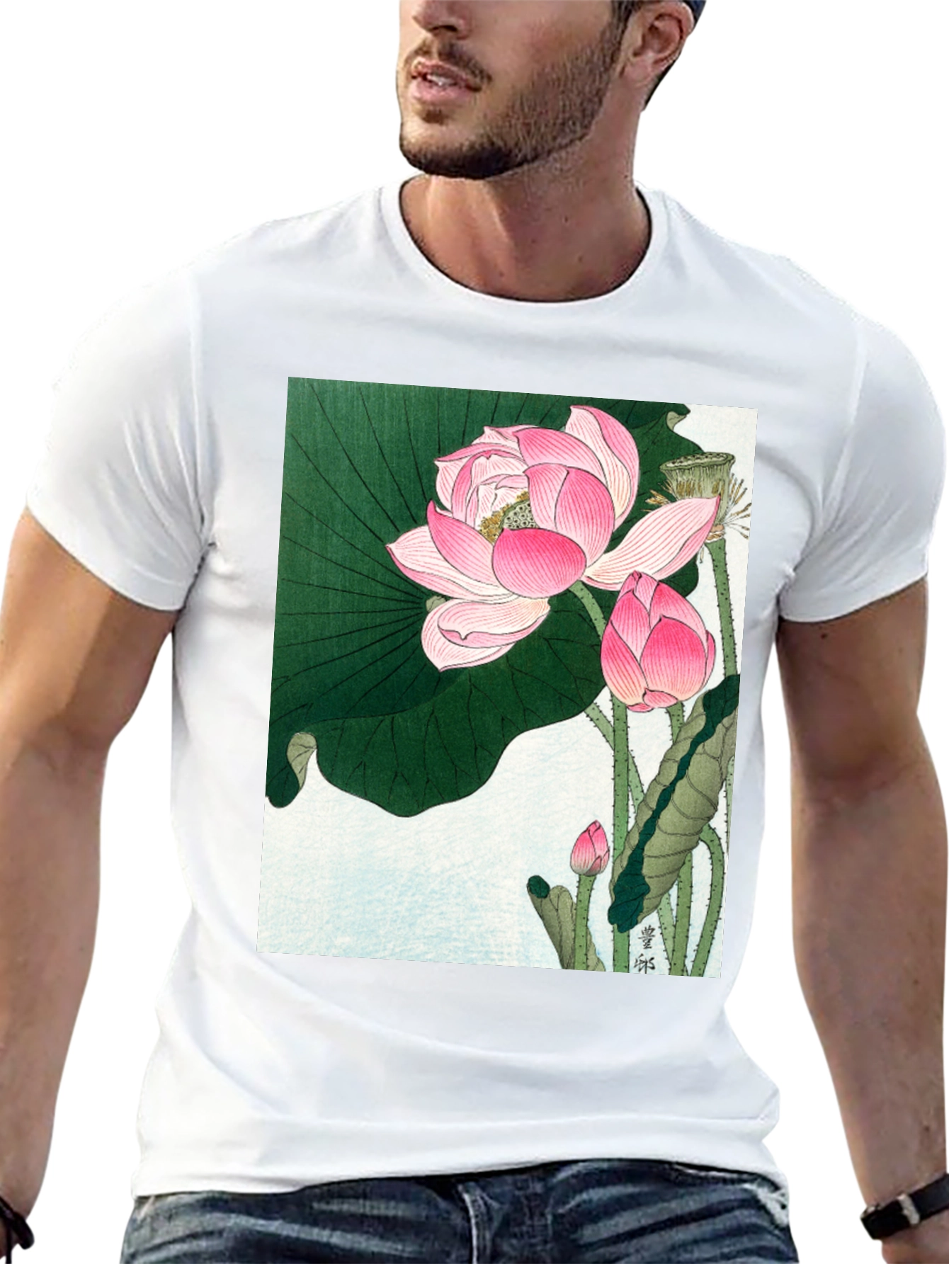 Lotus Print T-Shirt