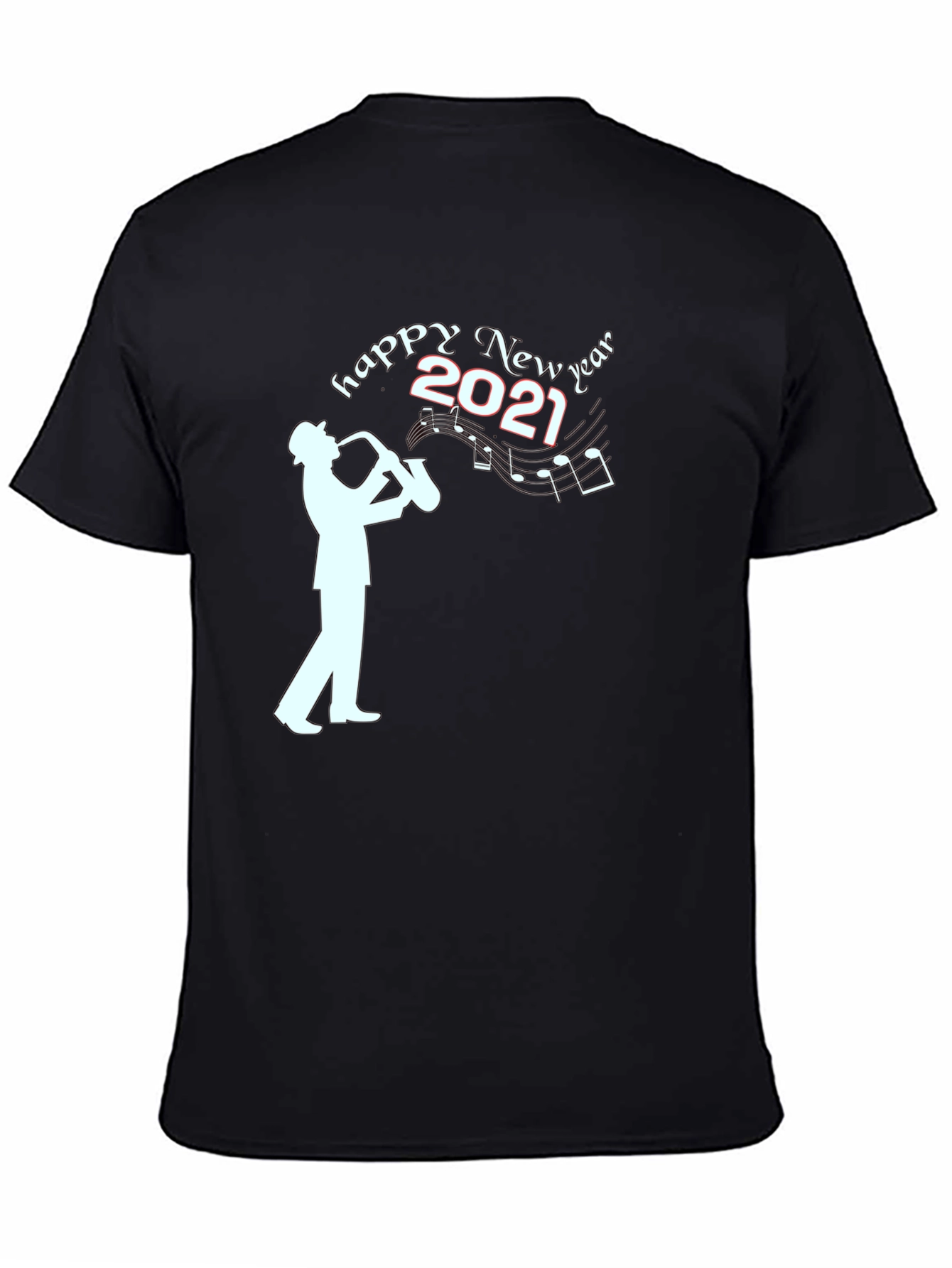 Happy New Year 2021 Saxophone Player T-Shirt