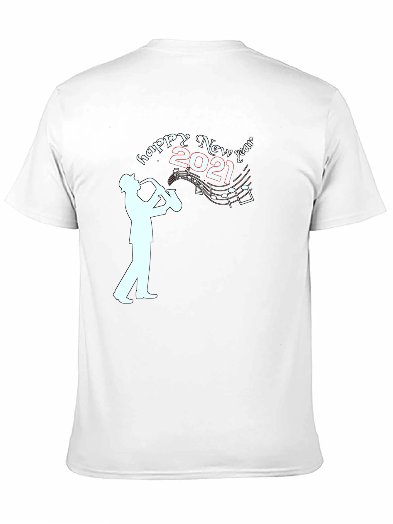 Happy New Year 2021 Saxophone Player T-Shirt