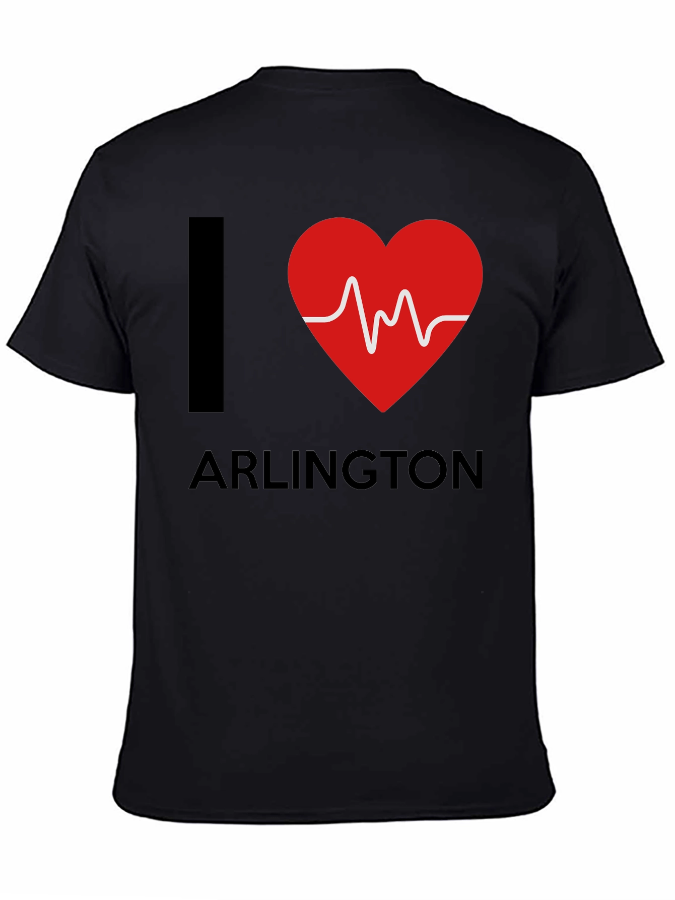 I Heart Arlington Graphic Tee - Black Cotton