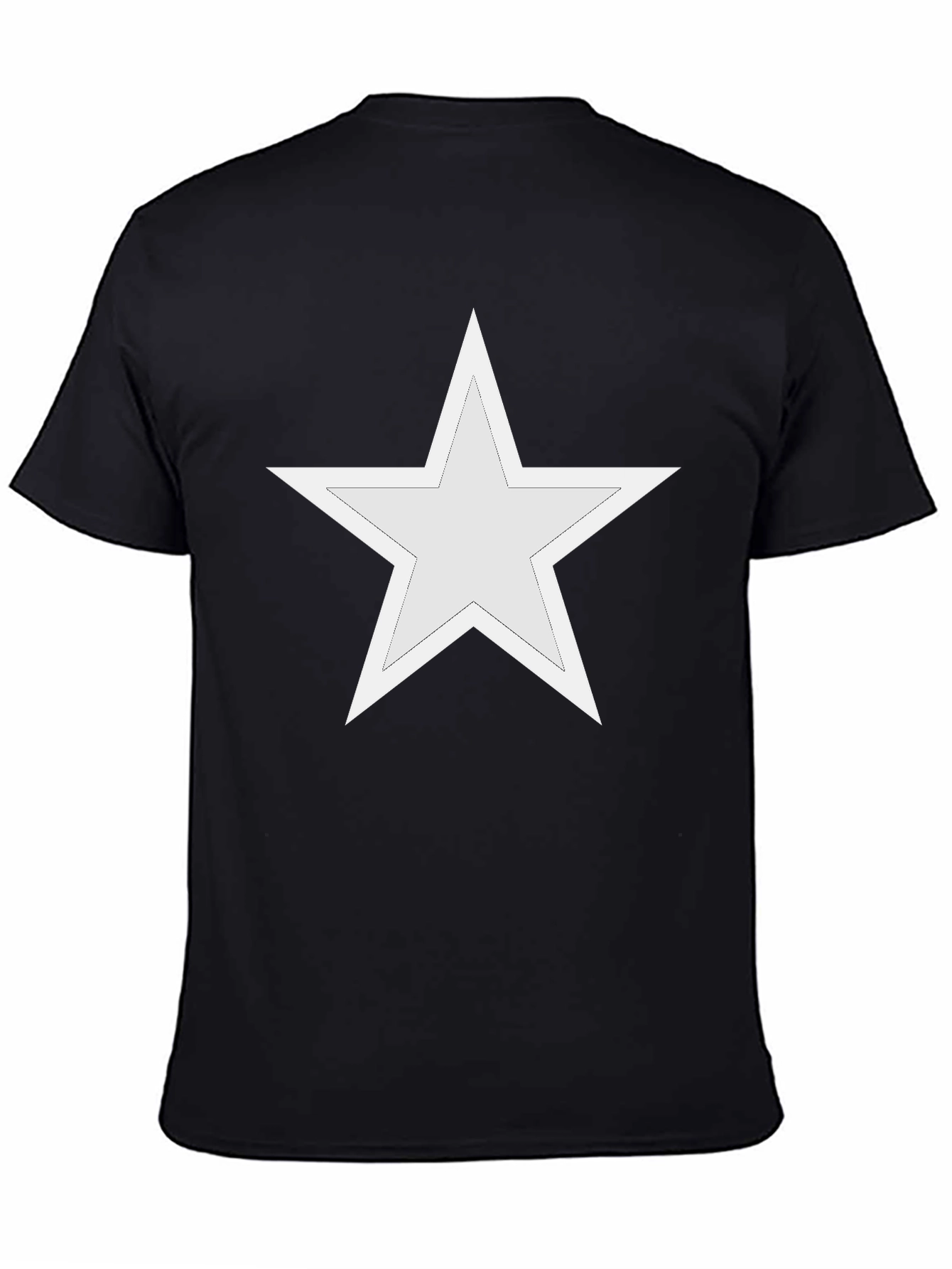 Star Graphic Tee - Casual Style Black T-Shirt
