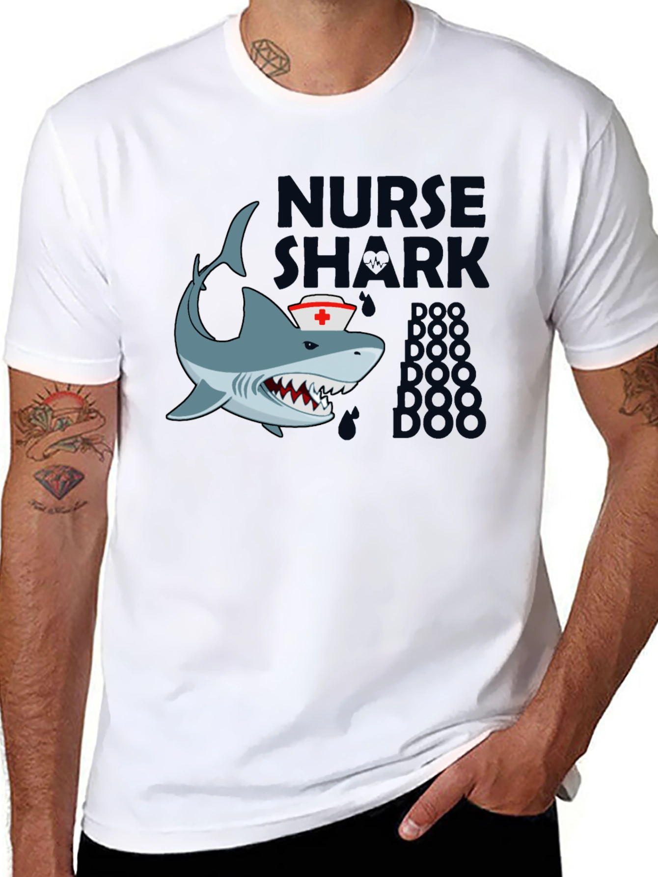 Nurse Shark Doo Doo T-Shirt - Black
