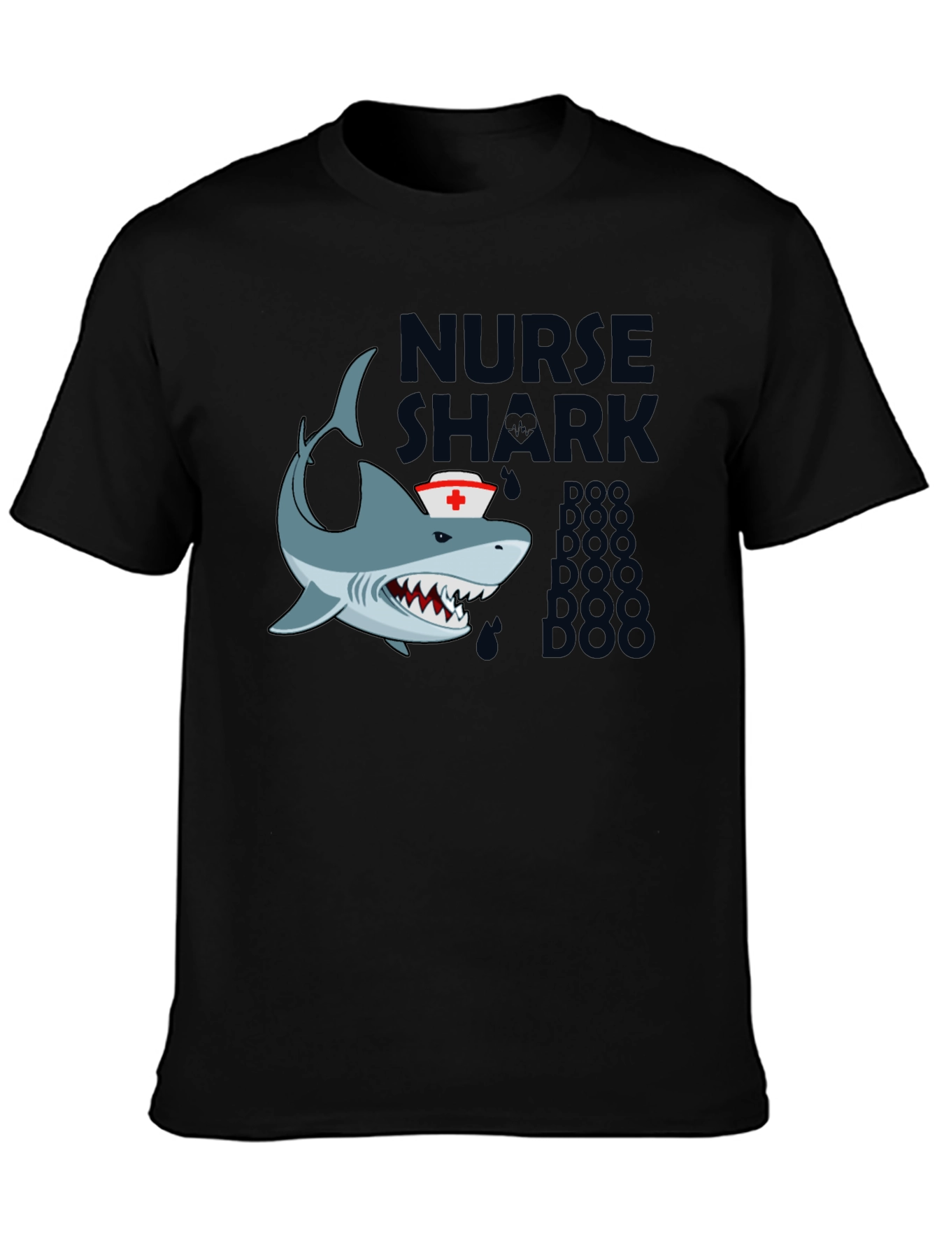 Nurse Shark Doo Doo T-Shirt - Black