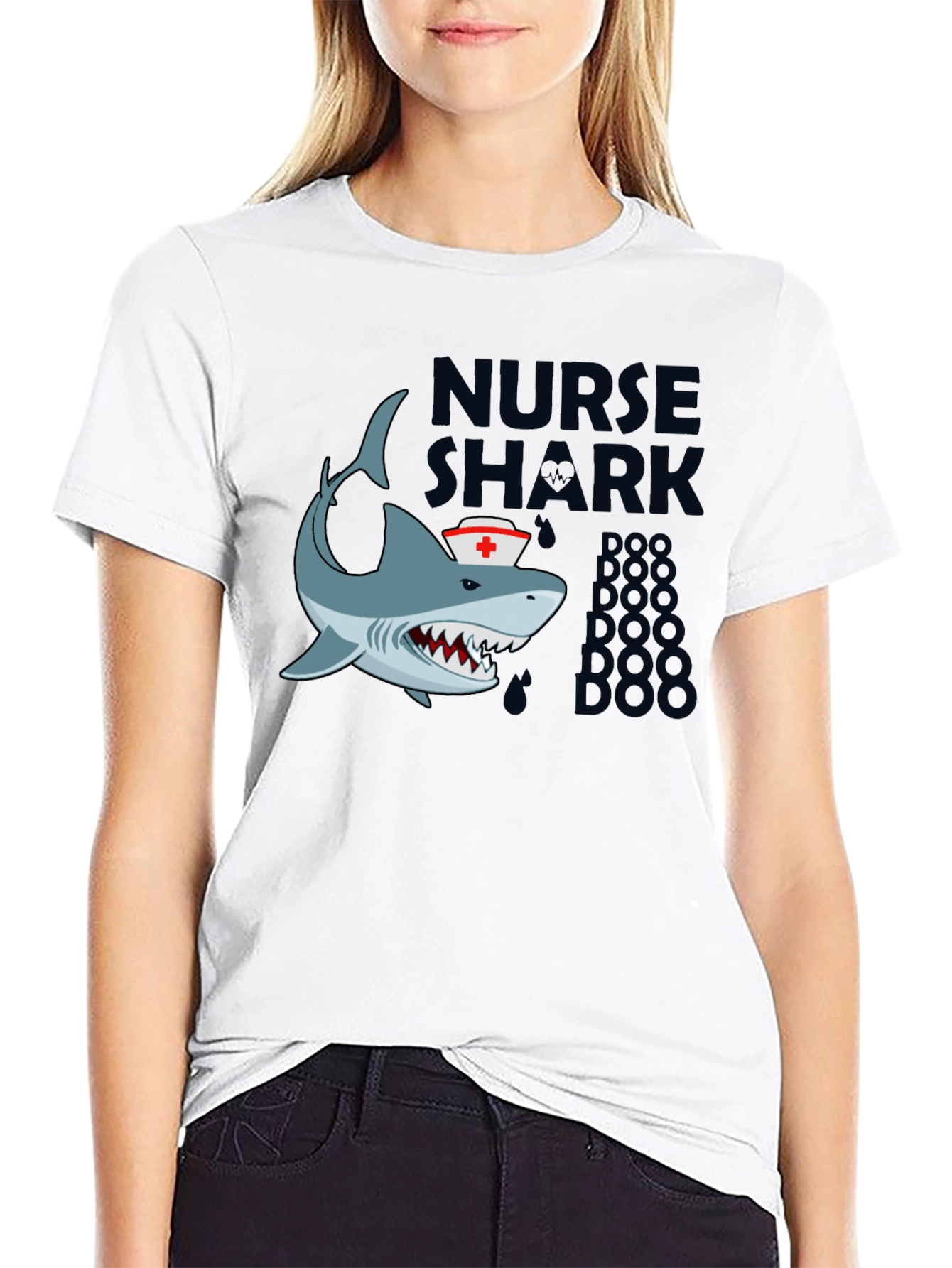 Nurse Shark Doo Doo T-Shirt - Black