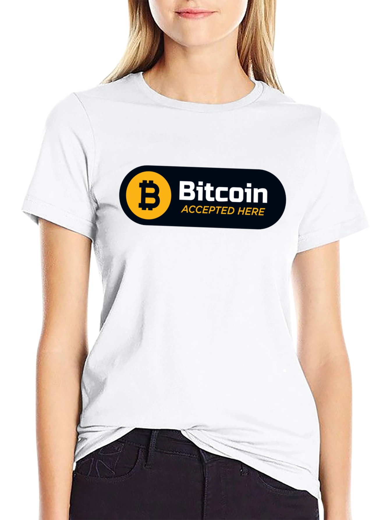 Bitcoin Accepted Here Graphic Tee