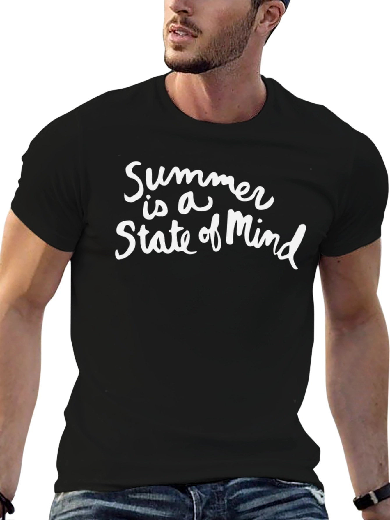 Summer State of Mind Graphic Tee - Black
