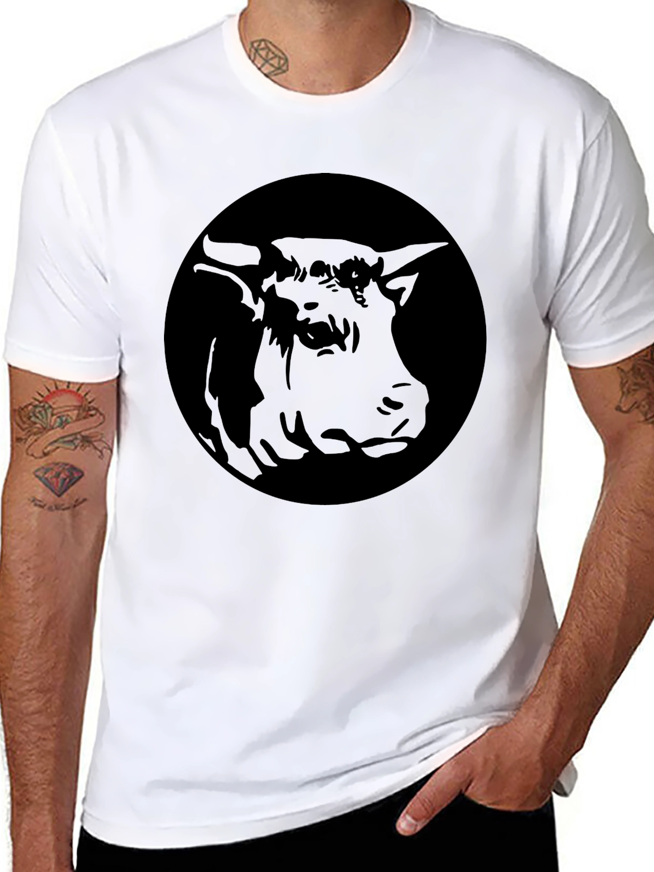 Bull Graphic Black T-Shirt