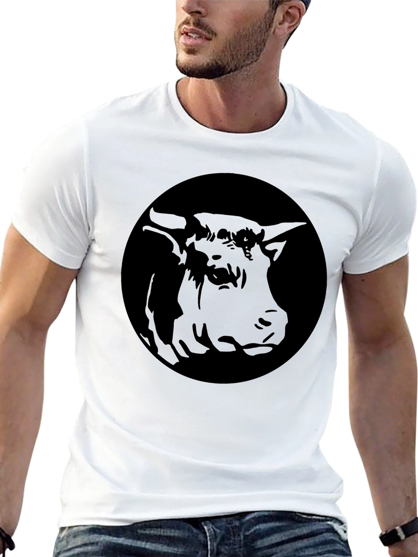 Bull Graphic Black T-Shirt