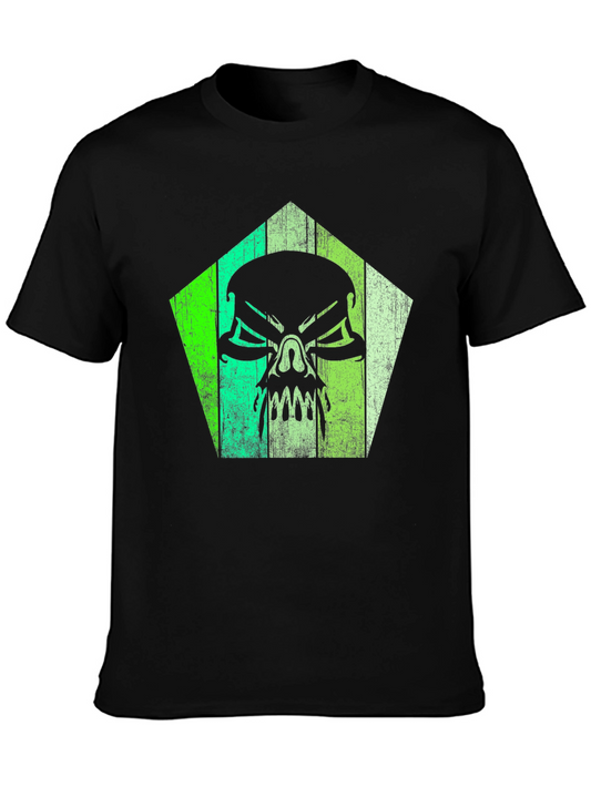 Skull Graphic Tee - Pentagonal Design