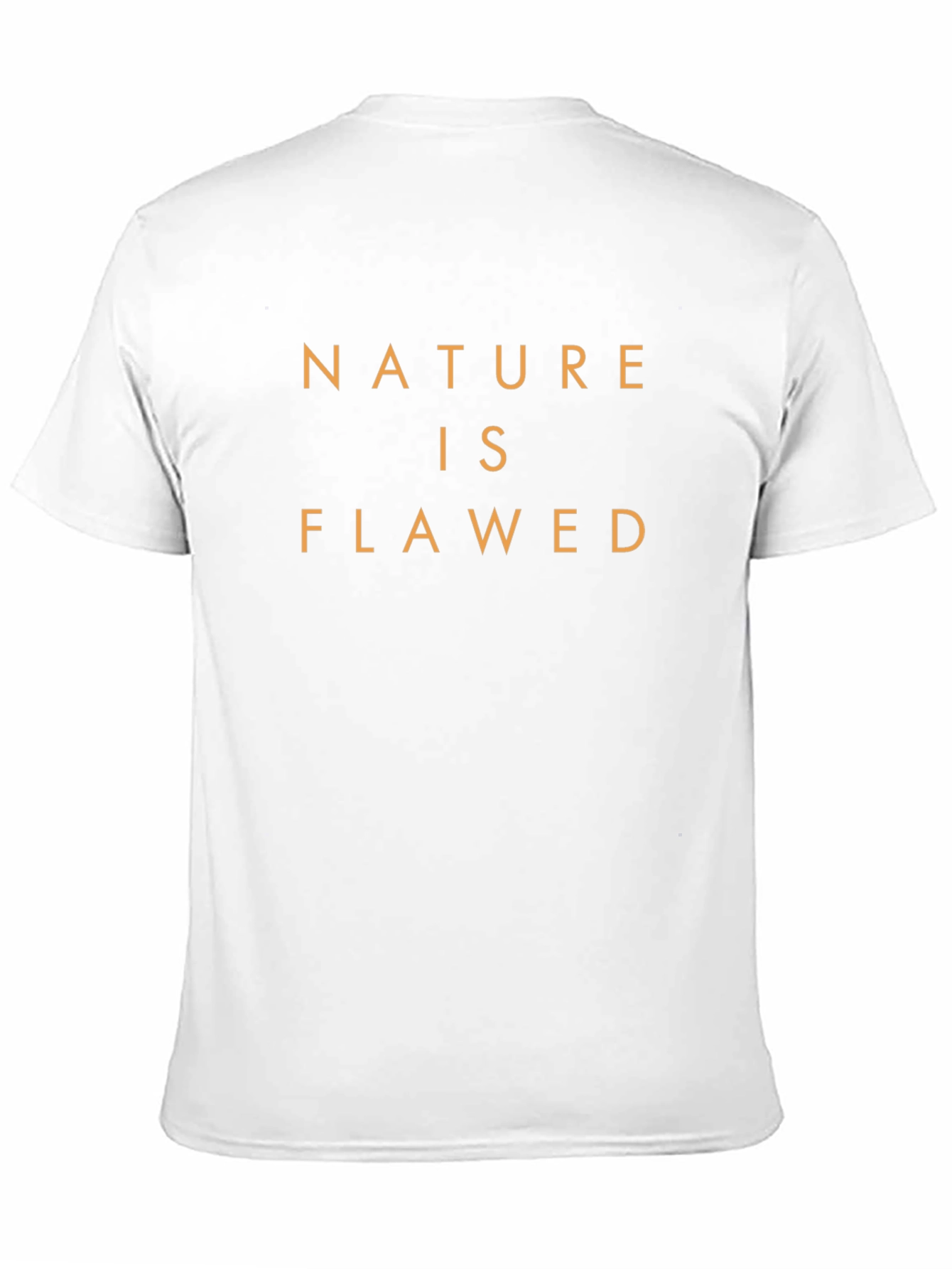 Nature is Flawed Black T-Shirt - Menswear