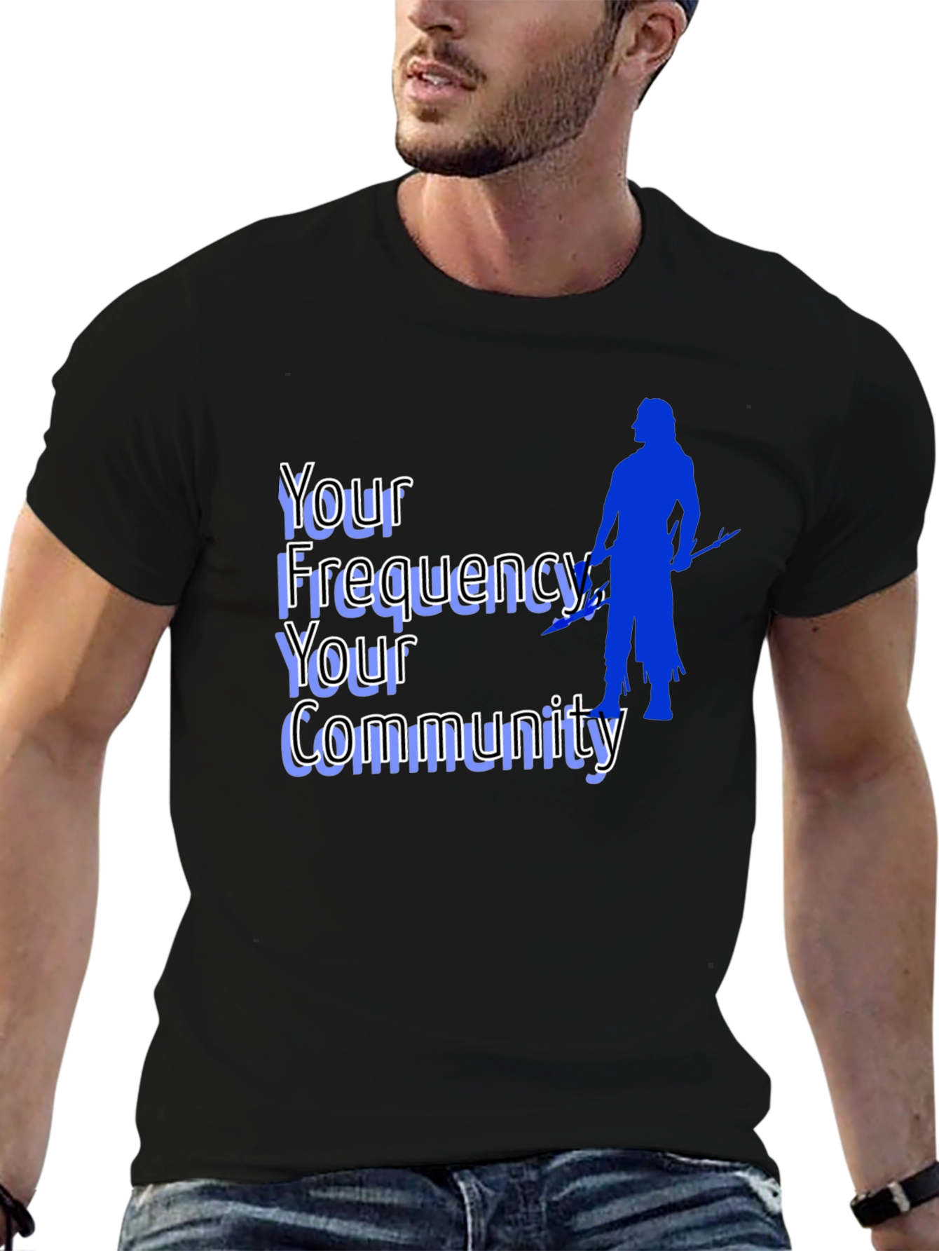 Frequency Community Graphic Tee - Black