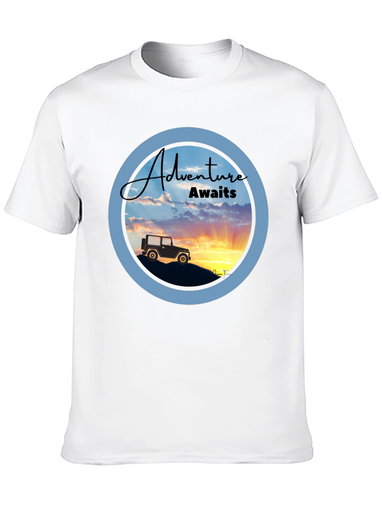 Adventure Awaits Graphic Tee - Black